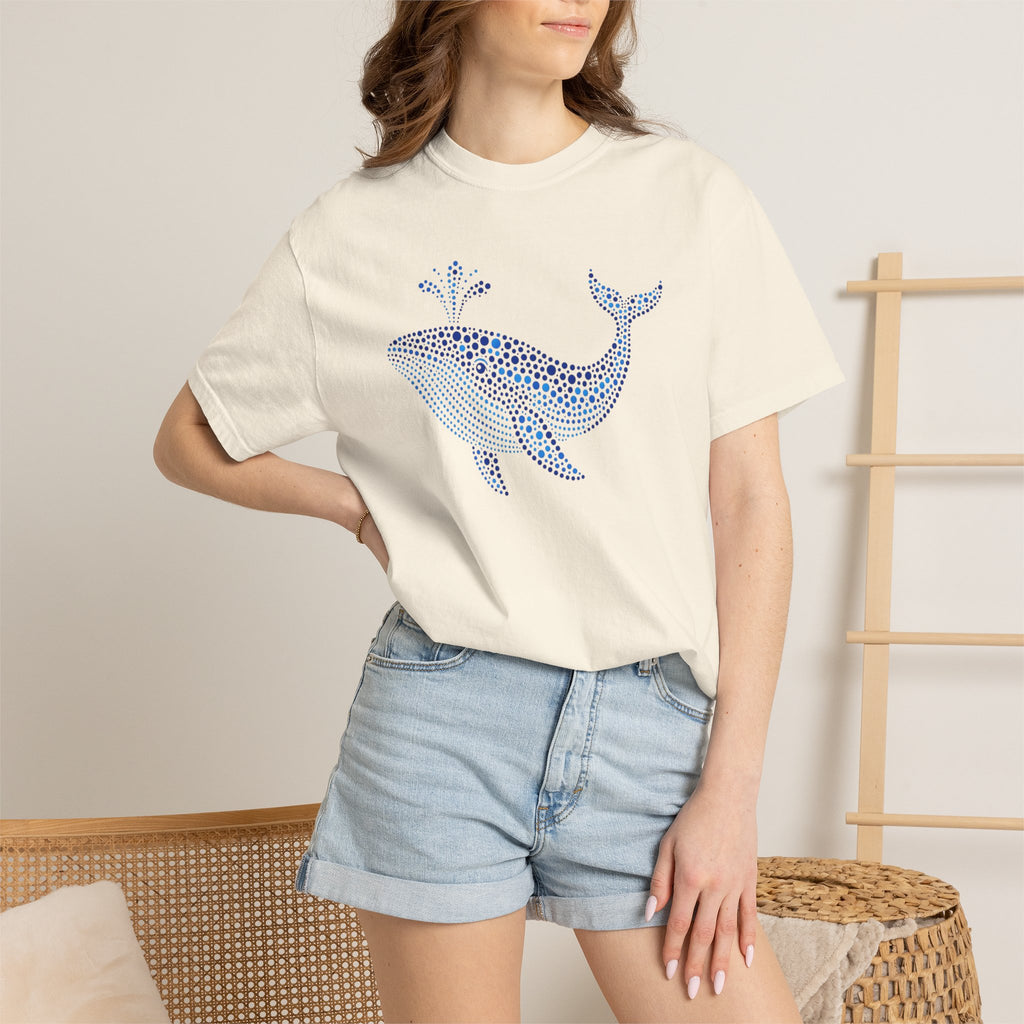 Blue Horizon Whale™ | Coastal Summer Graphic Tee