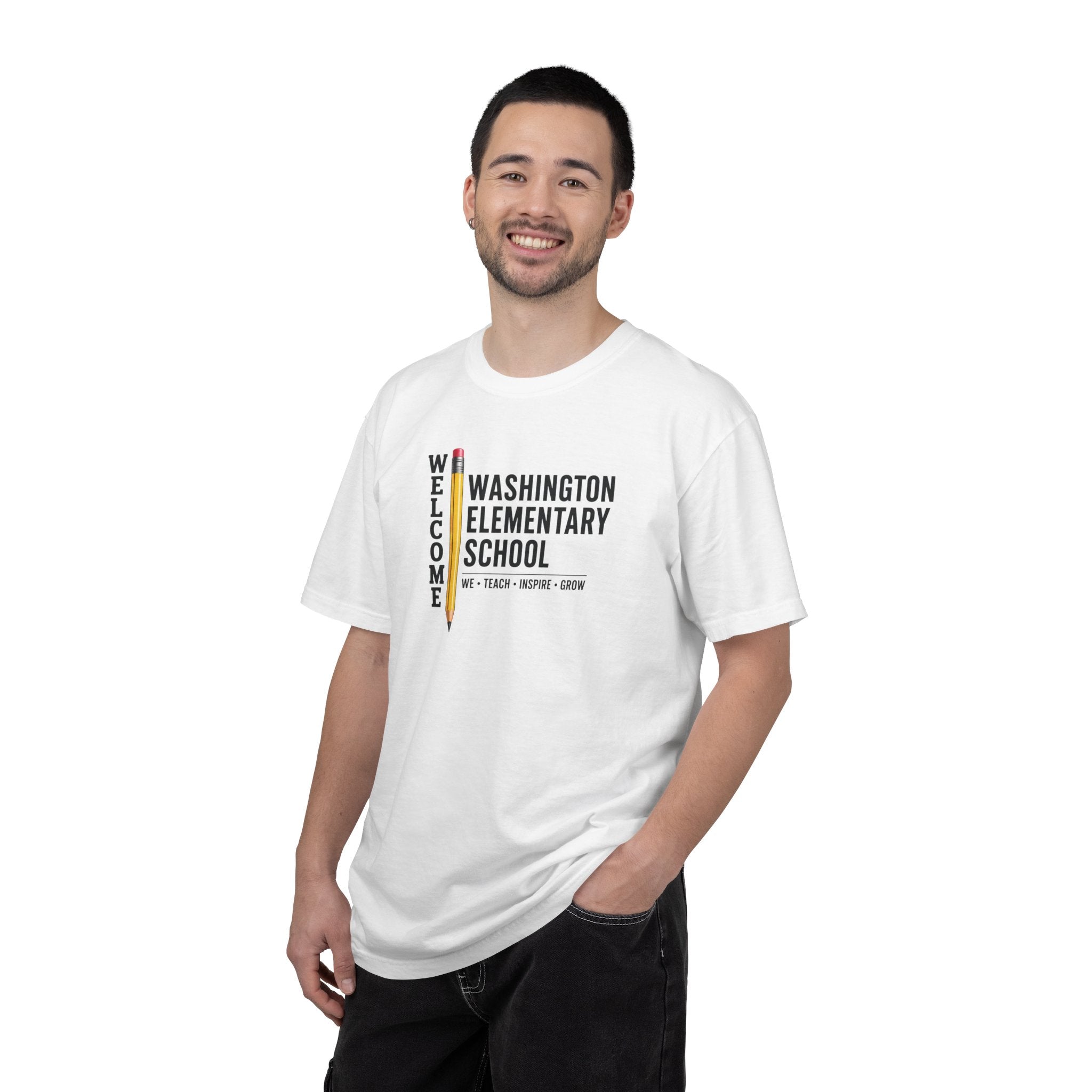 Washington Elementary School Welcome T-Shirt — 'Welcome' Pencil Design