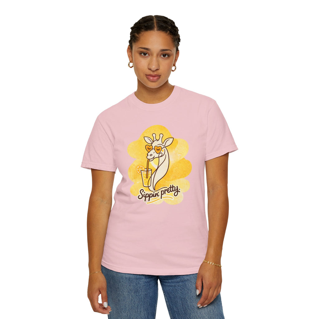 Sippin' Pretty Giraffe T-Shirt