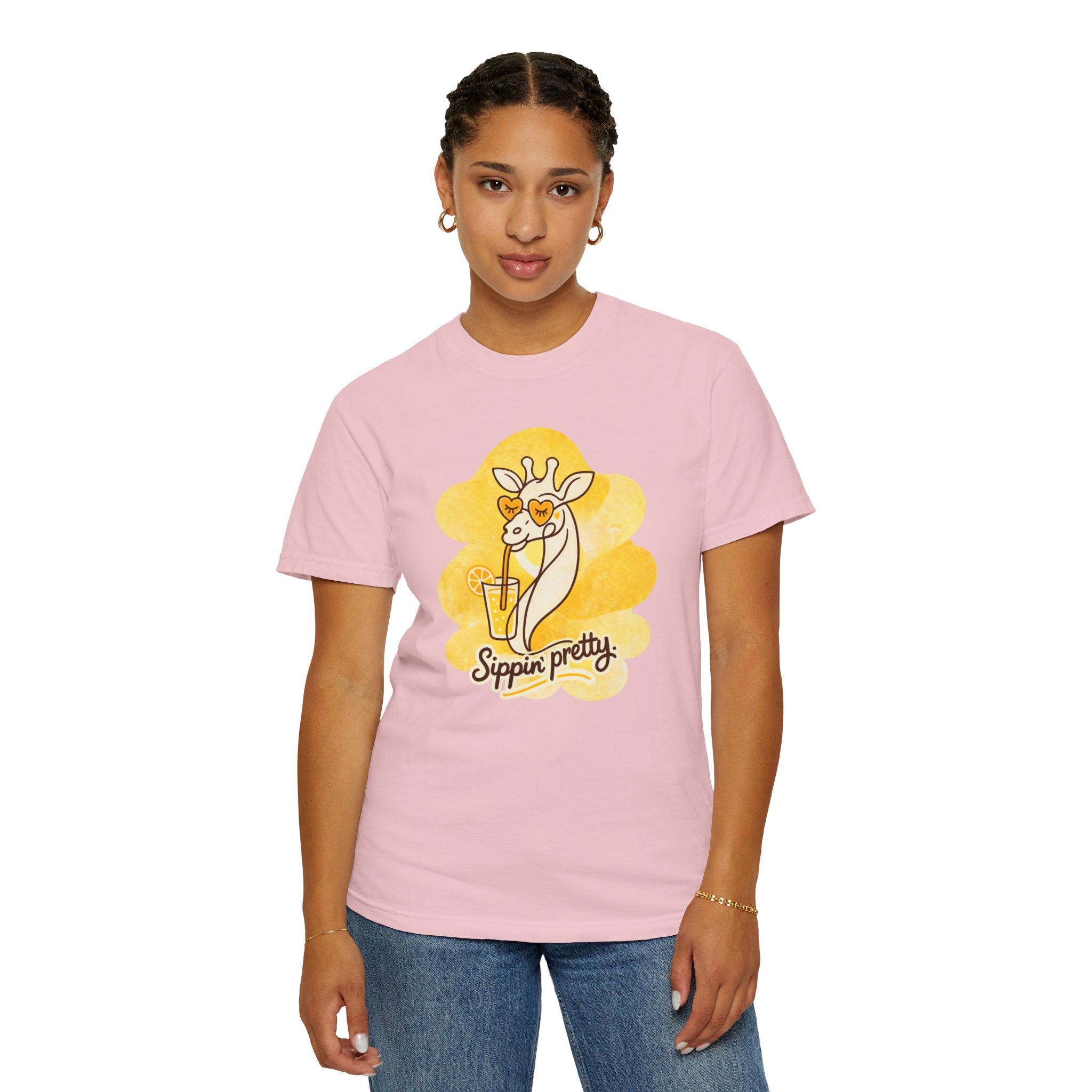 Sippin' Pretty Giraffe T-Shirt