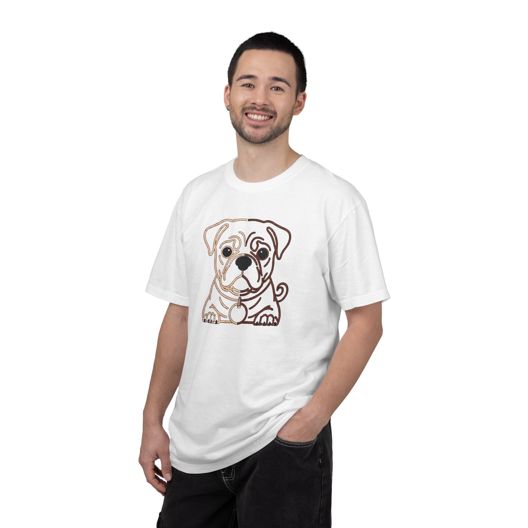 Bulldog Line Art T-Shirt – Cute Minimal Dog Graphic Tee