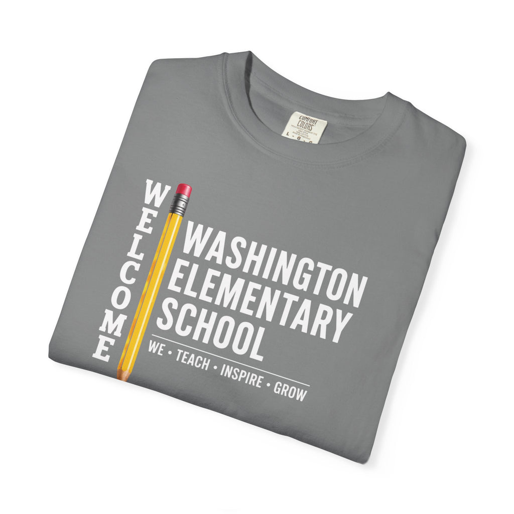 Washington Elementary School Welcome T-Shirt — 'Welcome' Pencil Design