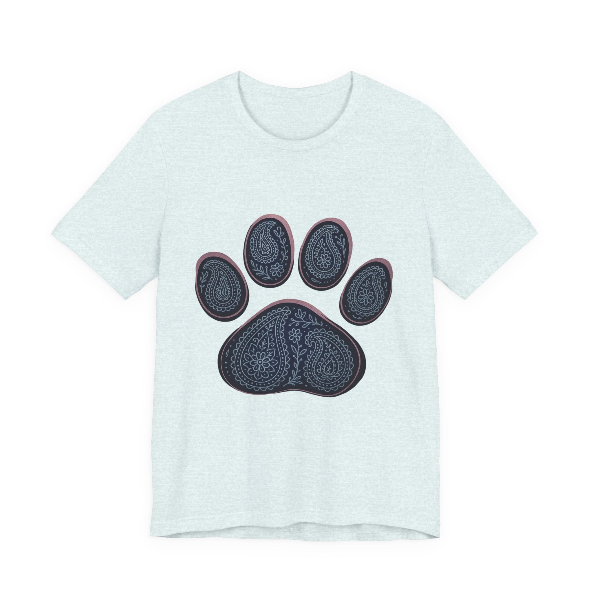 Blue Paisley Paw  Tee