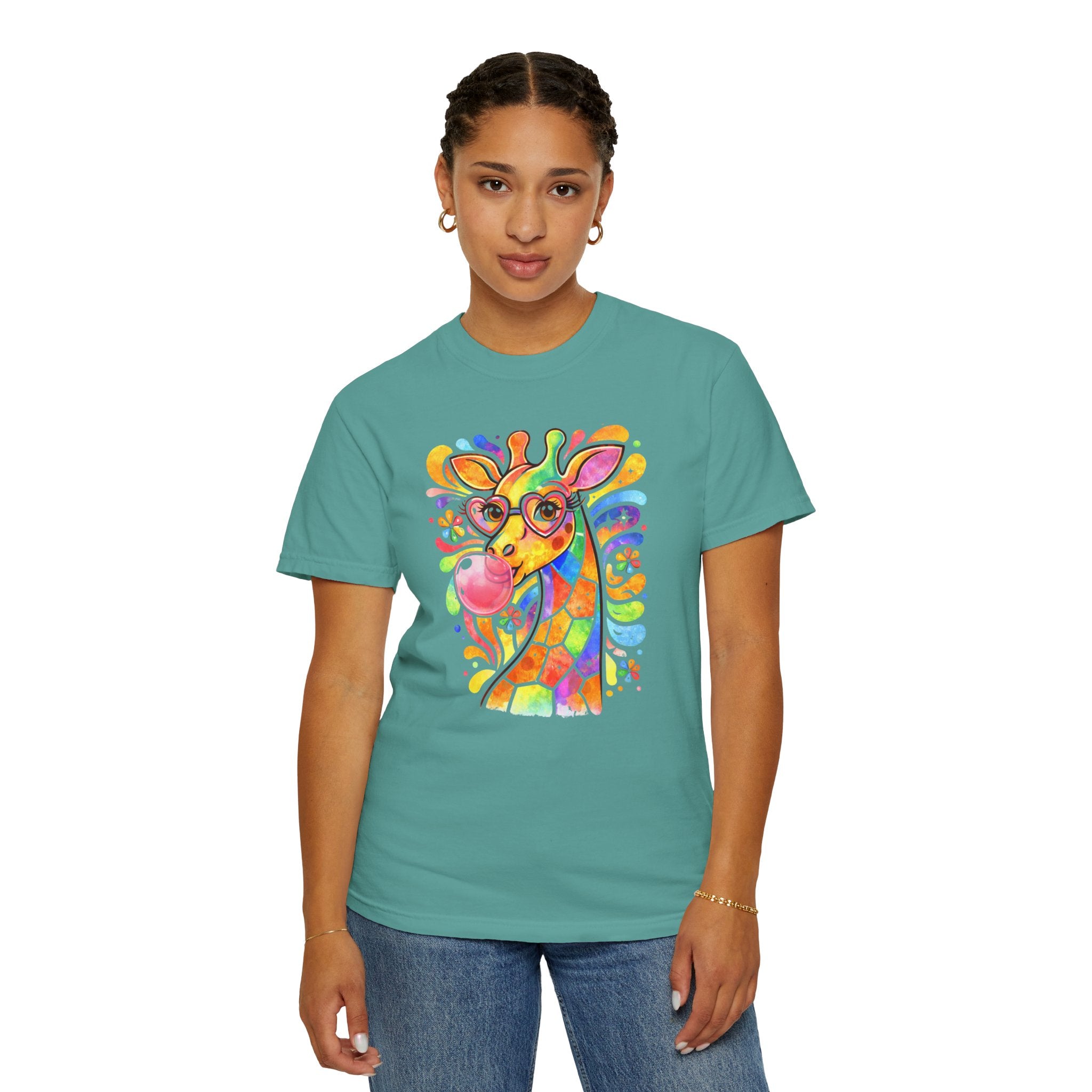 Colorful Bubblegum Giraffe T-Shirt