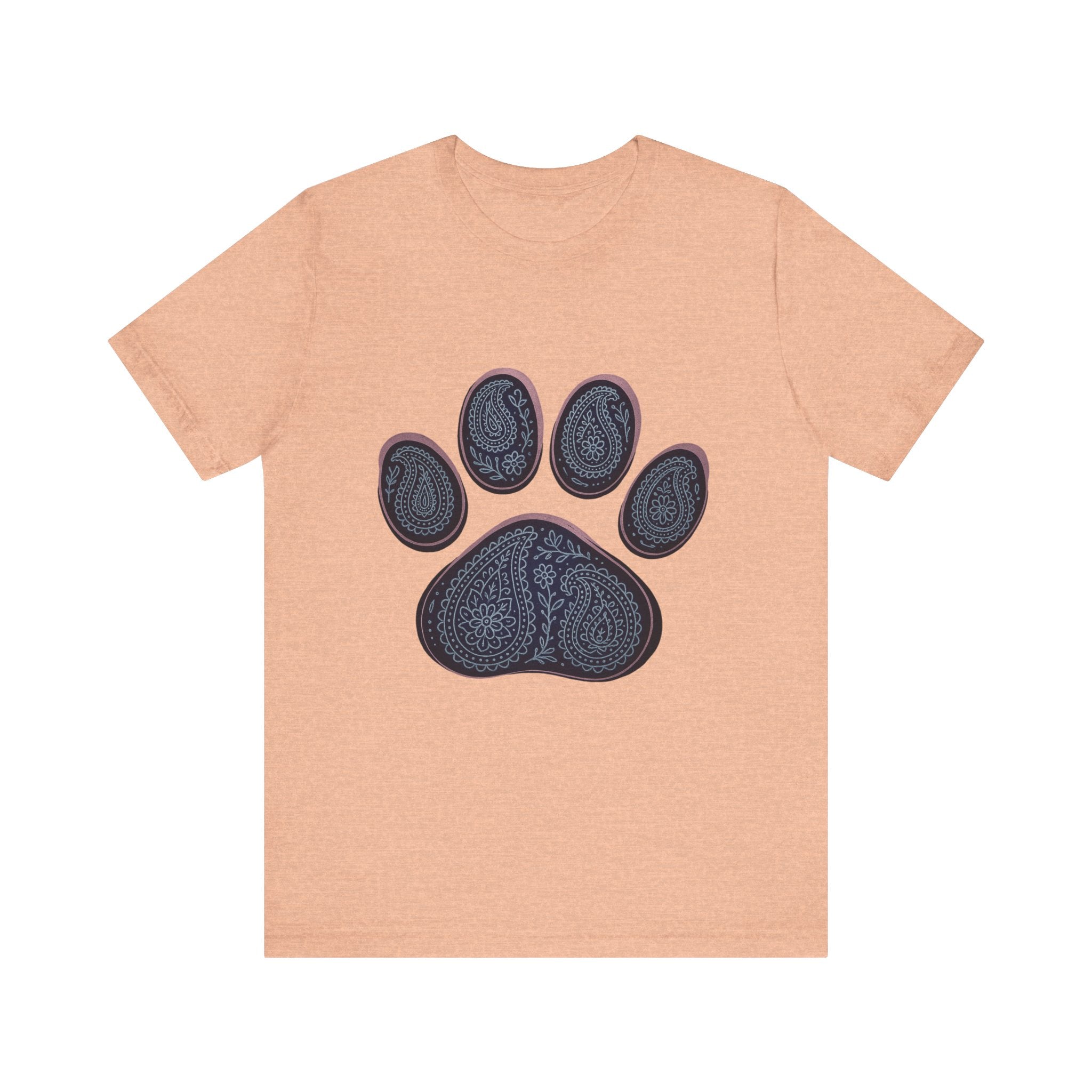 Blue Paisley Paw  Tee