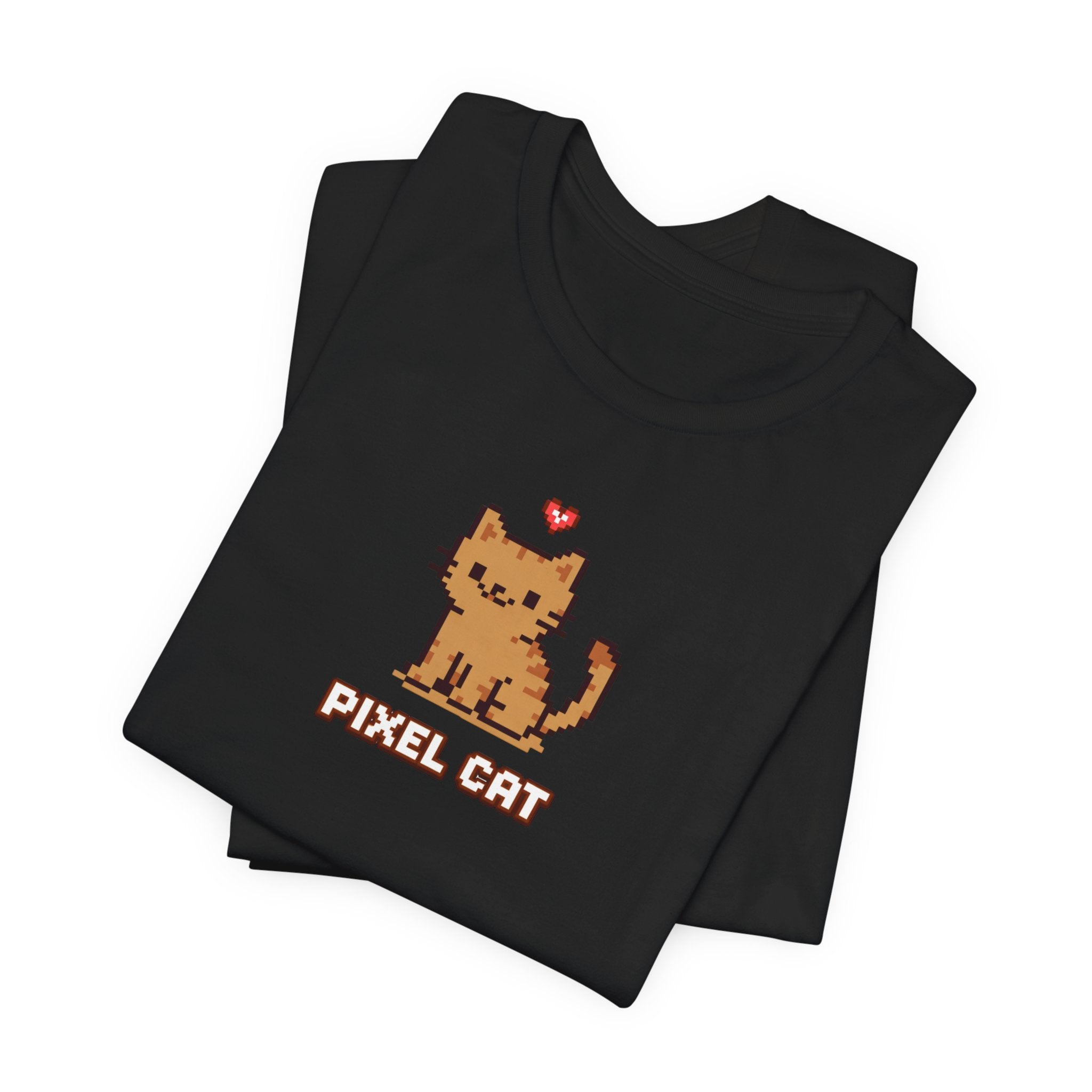 Pixel Cat T‑Shirt — Retro 8‑Bit Kitty Graphic Tee