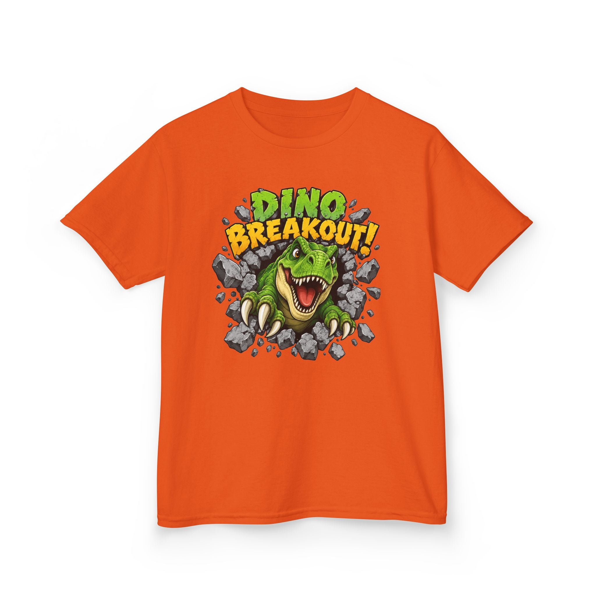 Dino Breakout Kids T-Shirt | T-Rex Dinosaur Graphic Tee