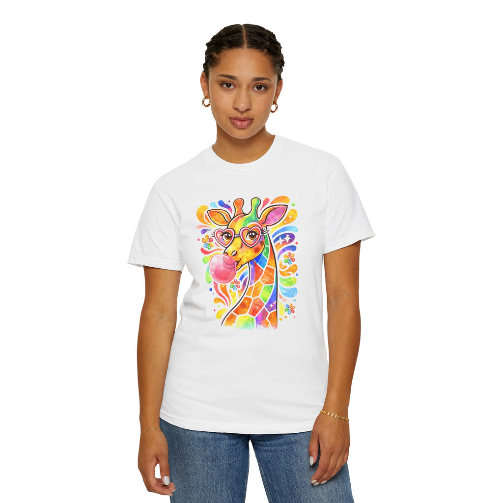 Colorful Bubblegum Giraffe T-Shirt