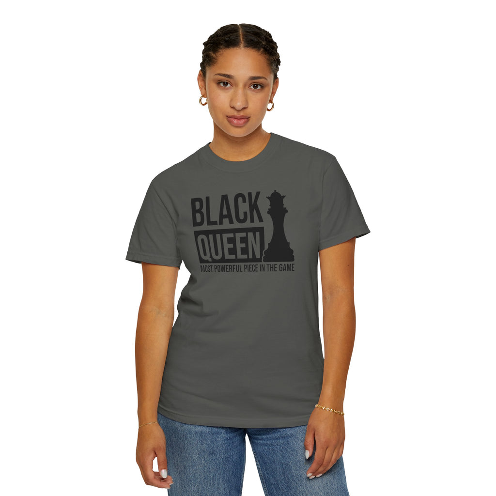 Black Queen T-Shirt — "Most Powerful Piece in the Game" Chess-Inspired Tee