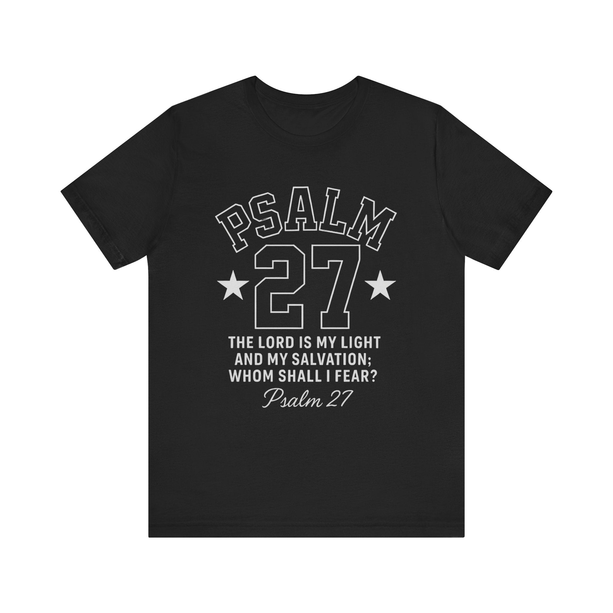 PSALM 27 Black Sporty Tee