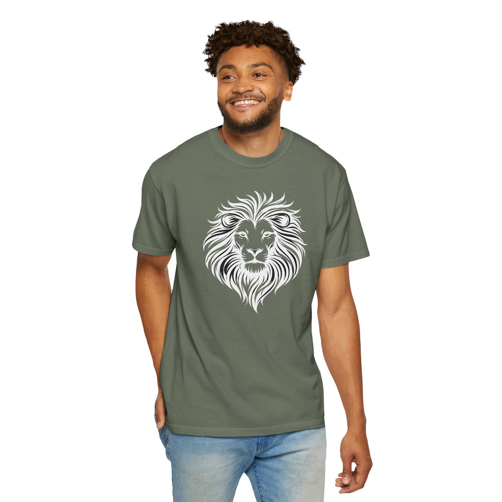 Lion Face Tee— Bold Tribal Mane Design
