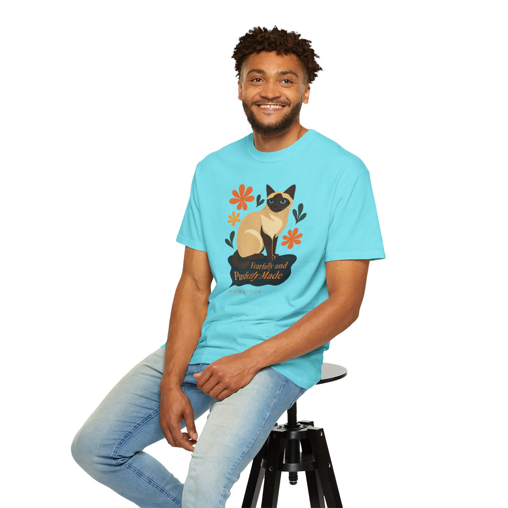 Fearfully and Purr-fectly Made™ Siamese Cat Tee