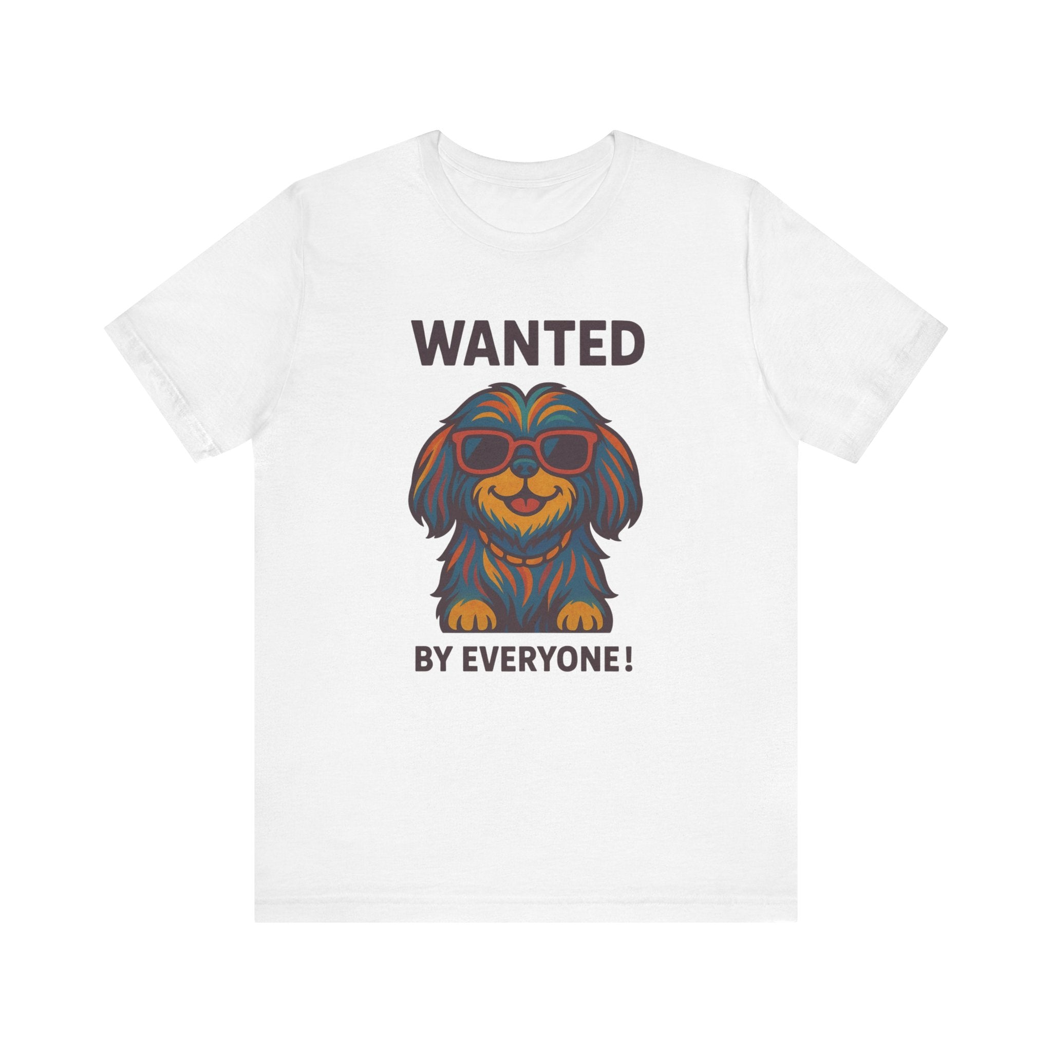 Shitzu with Multicolored Fur and Sunglasses Tee
