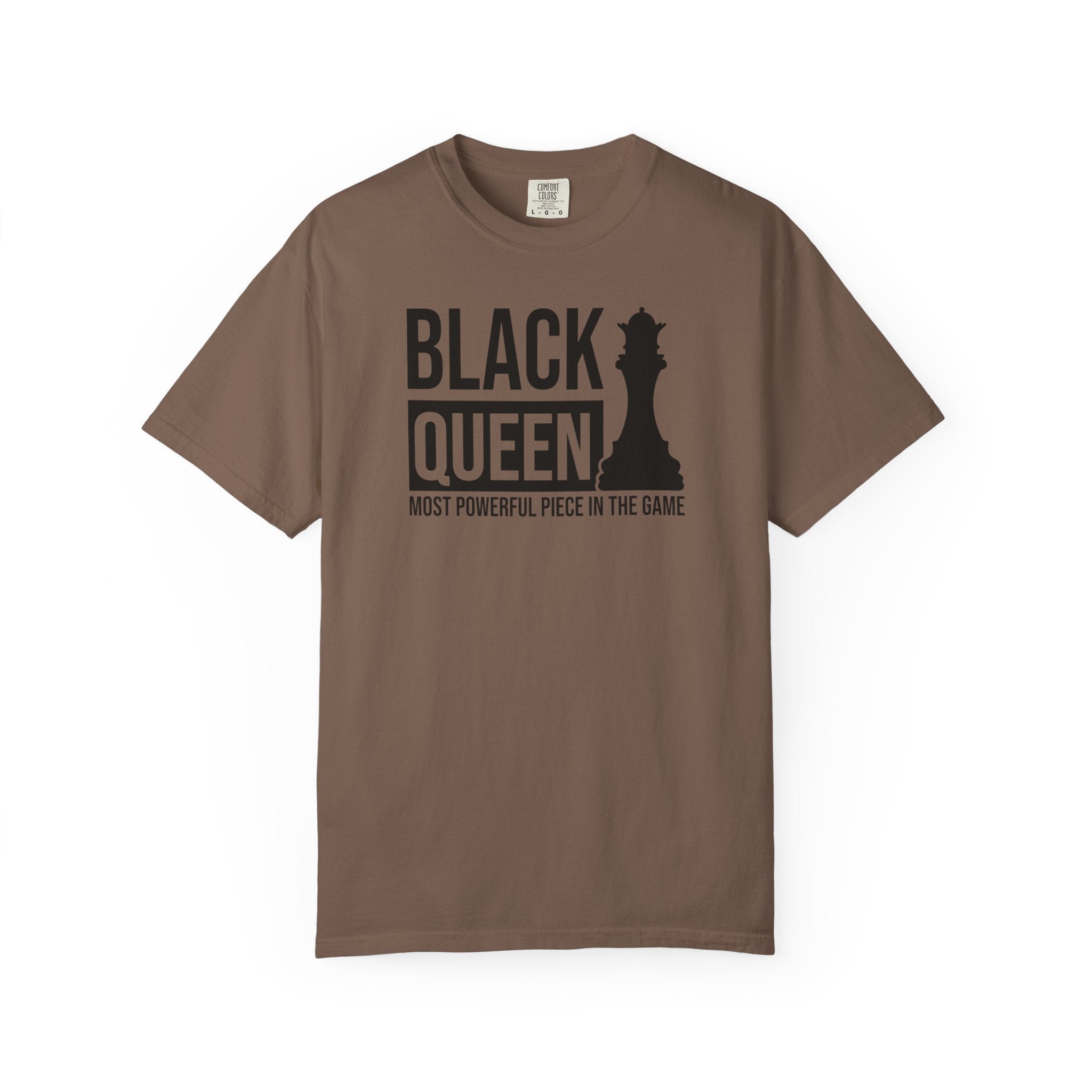 Black Queen T-Shirt — "Most Powerful Piece in the Game" Chess-Inspired Tee
