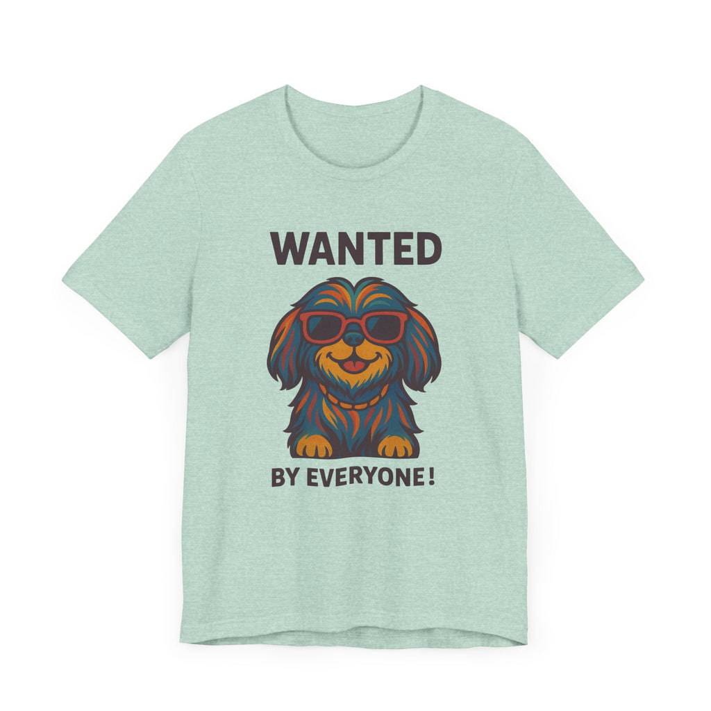 Shitzu with Multicolored Fur and Sunglasses Tee