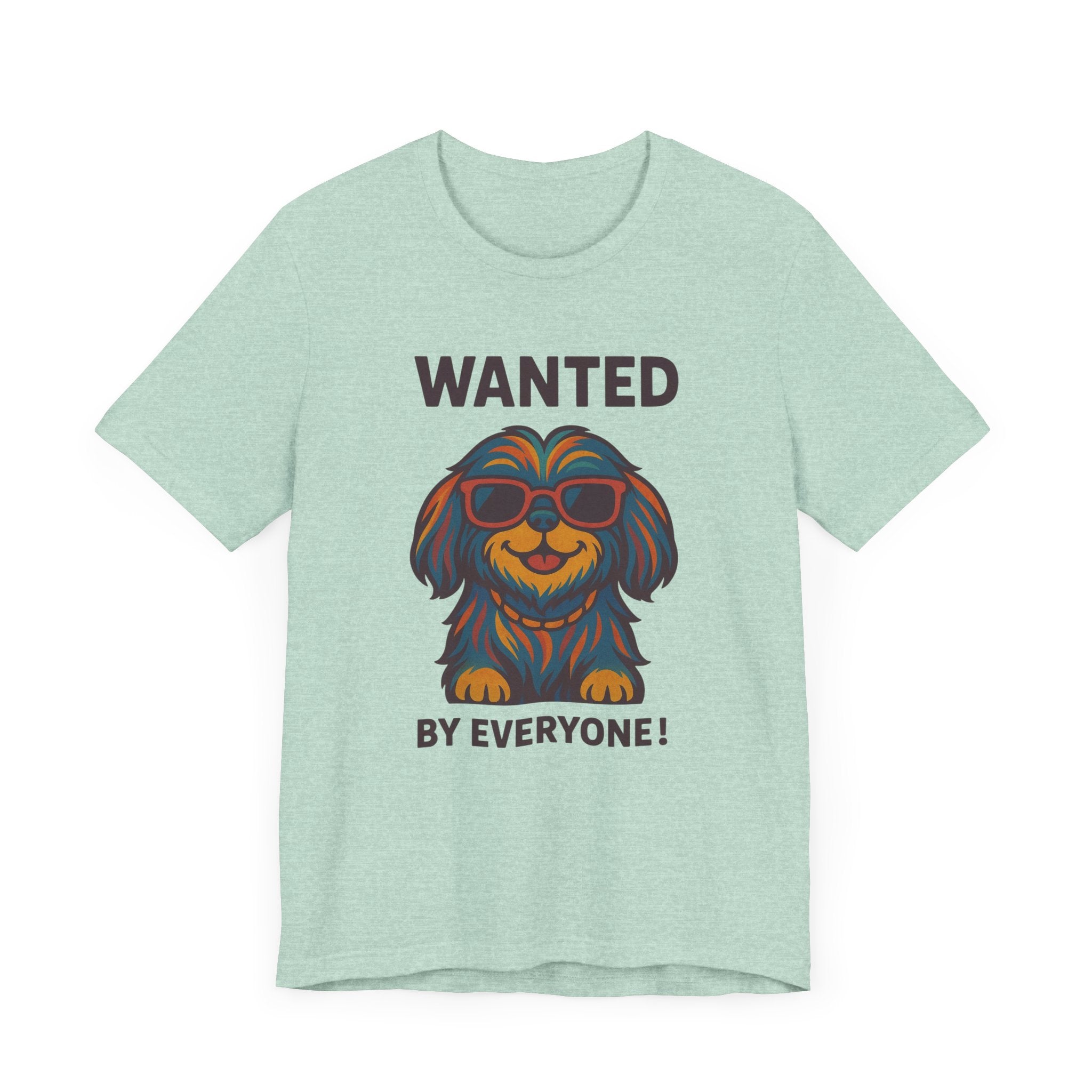 Shitzu with Multicolored Fur and Sunglasses Tee