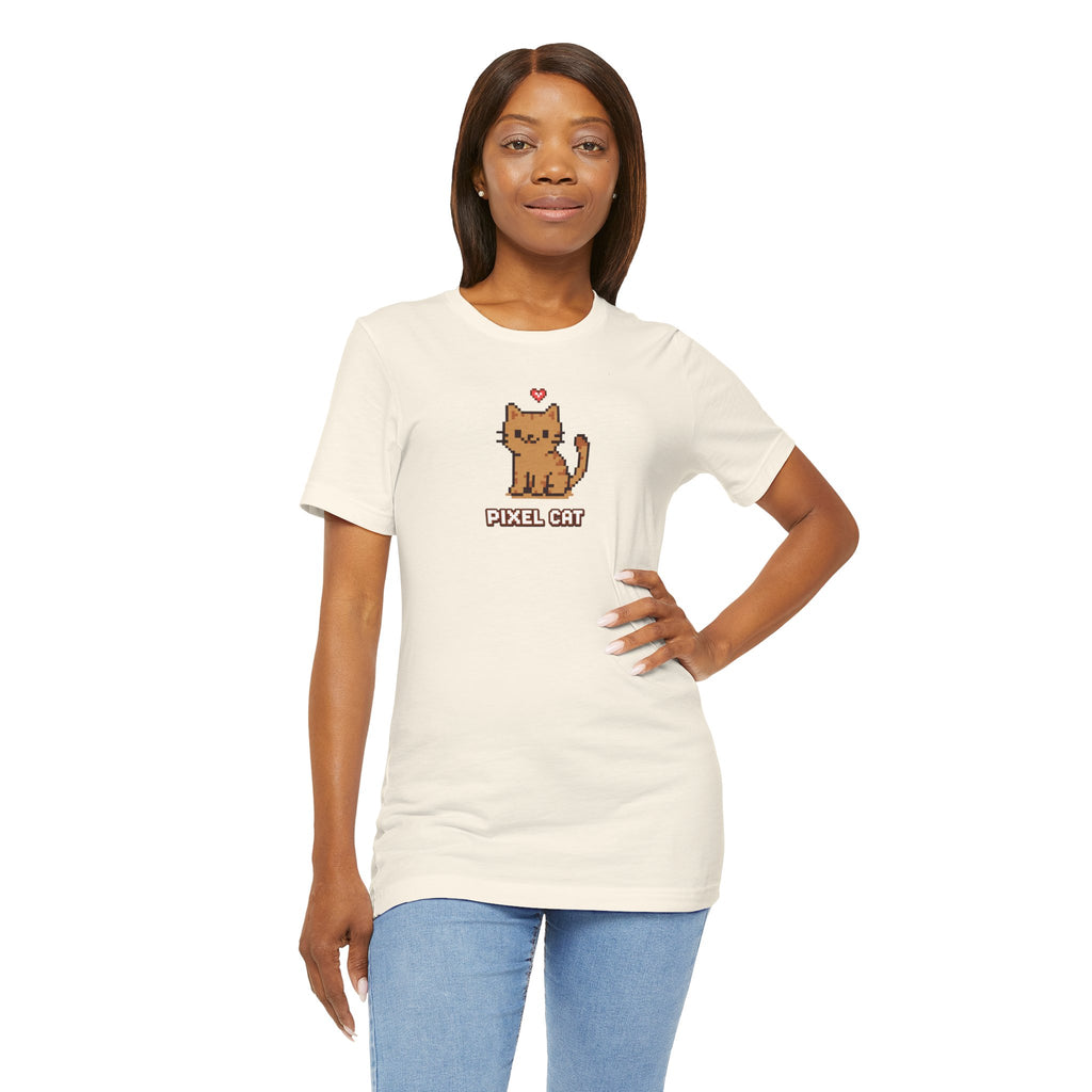Pixel Cat T‑Shirt — Retro 8‑Bit Kitty Graphic Tee