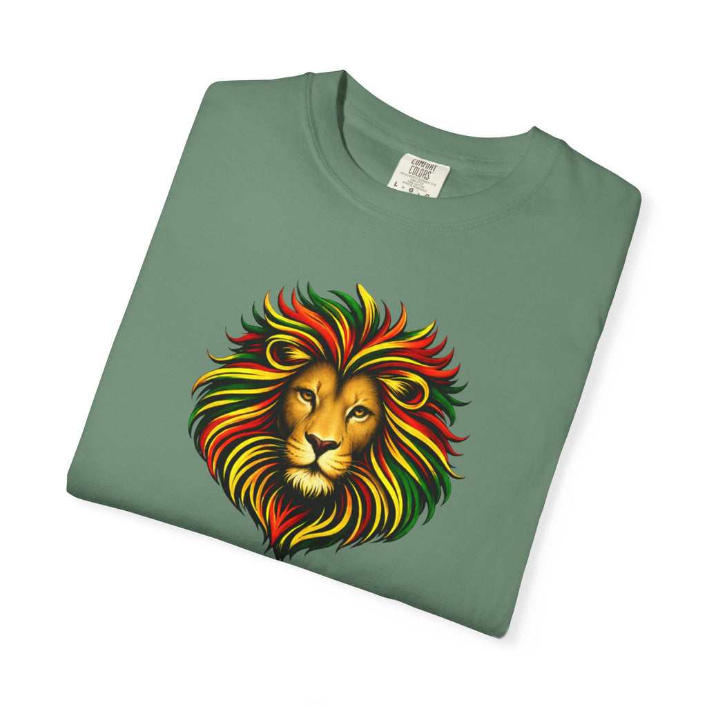 Lion T-Shirt — "The Lion Shows Up Exactly As He Thinks He Is" BLACK COLLECTION