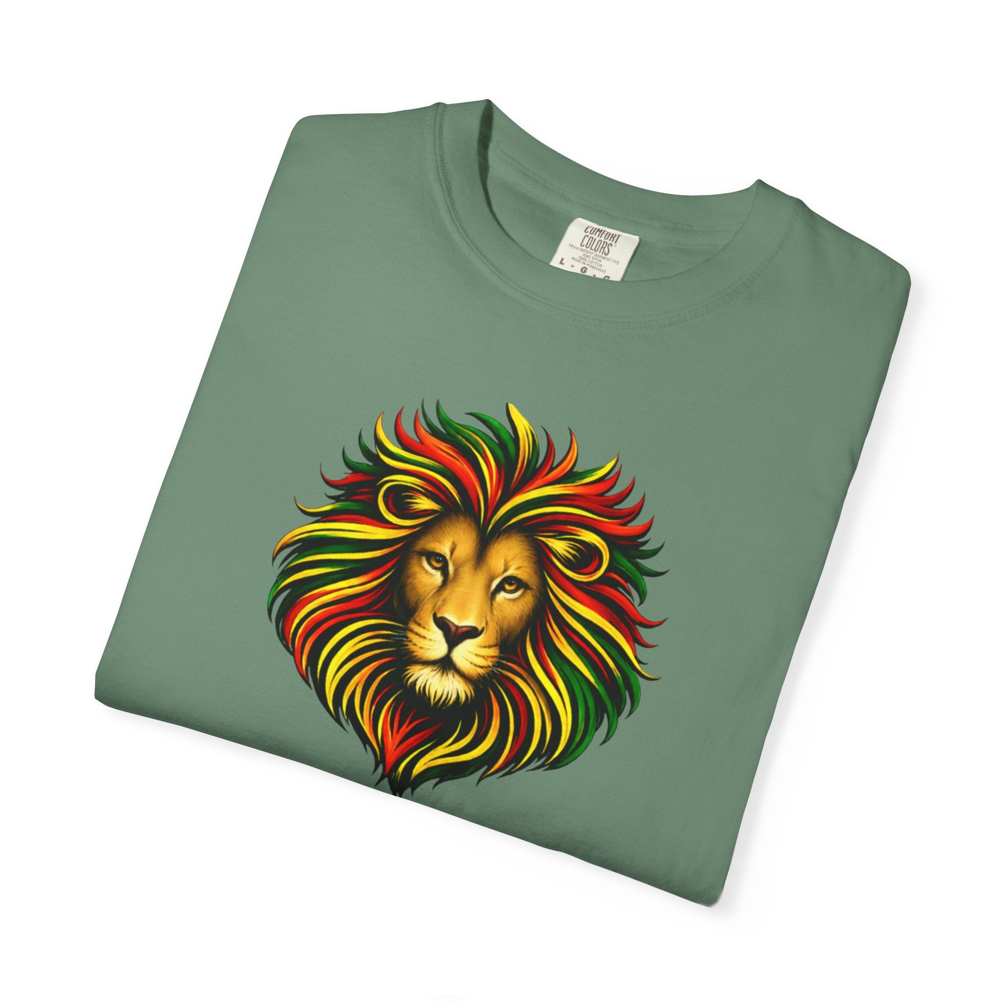 Lion T-Shirt — "The Lion Shows Up Exactly As He Thinks He Is" BLACK COLLECTION