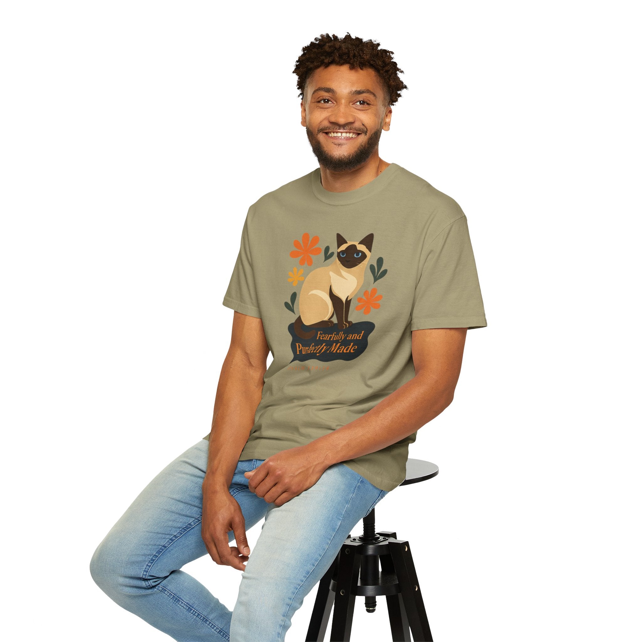Fearfully and Purr-fectly Made™ Siamese Cat Tee