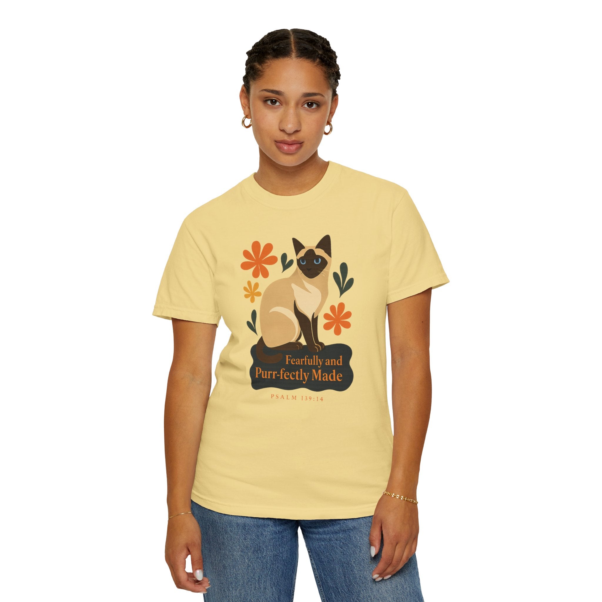 Fearfully and Purr-fectly Made™ Siamese Cat Tee