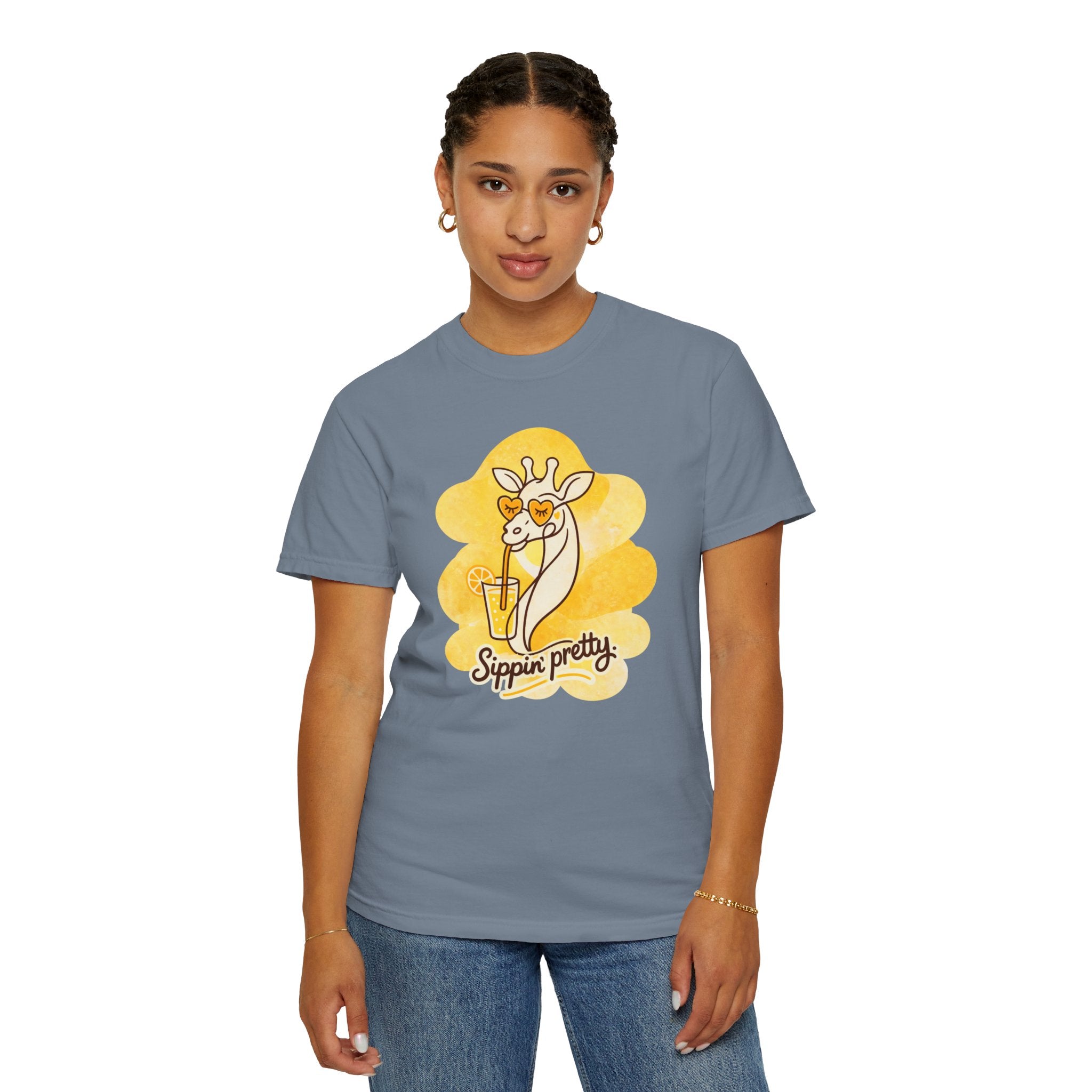 Sippin' Pretty Giraffe T-Shirt