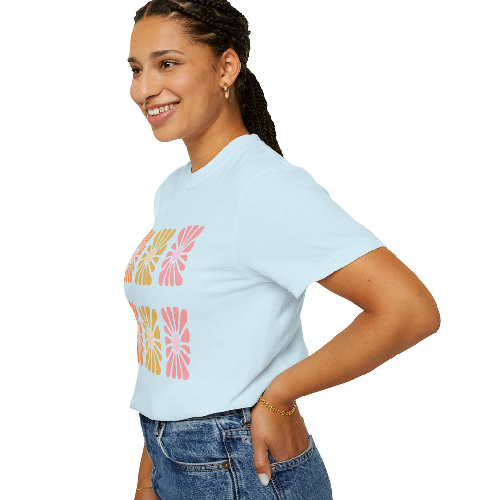 Retro Bloom Grid Tee