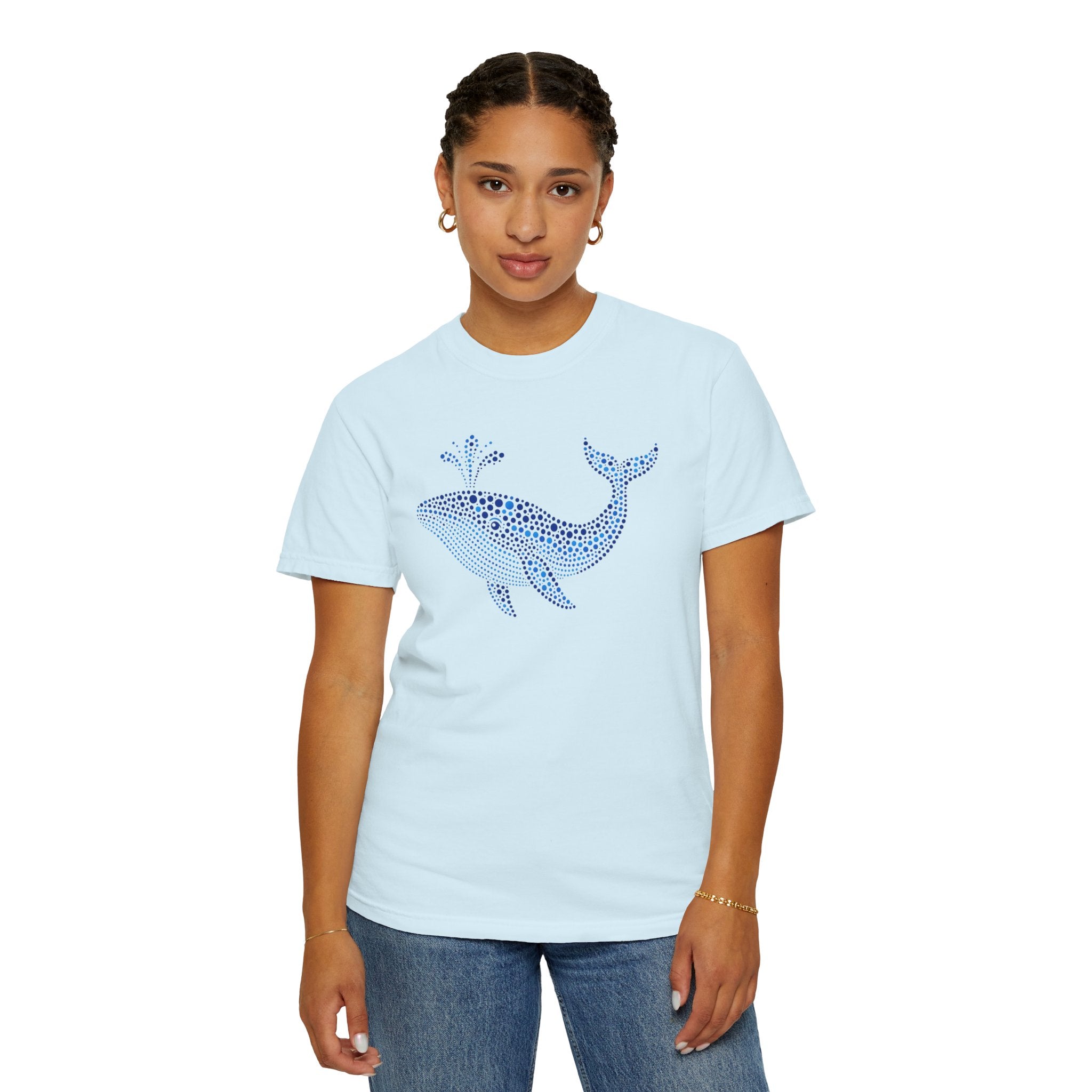 Blue Horizon Whale™ | Coastal Summer Graphic Tee