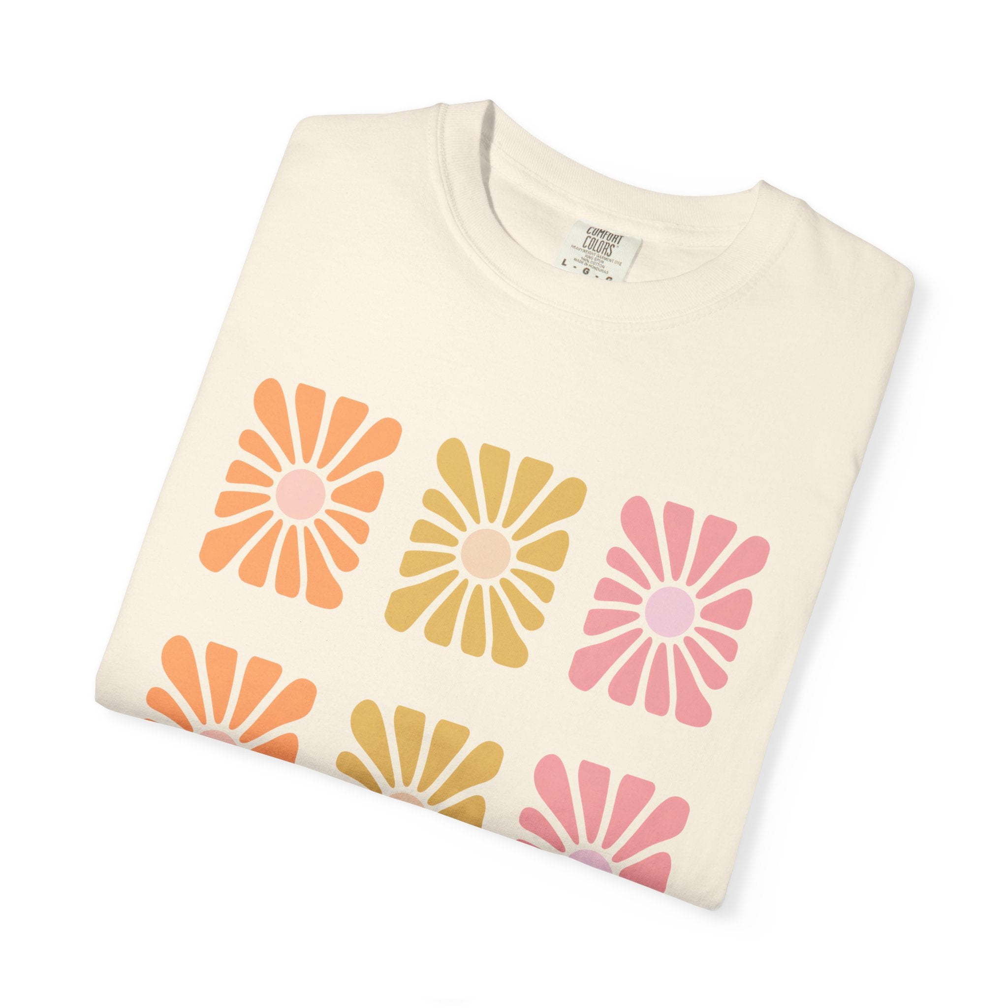 Retro Bloom Grid Tee
