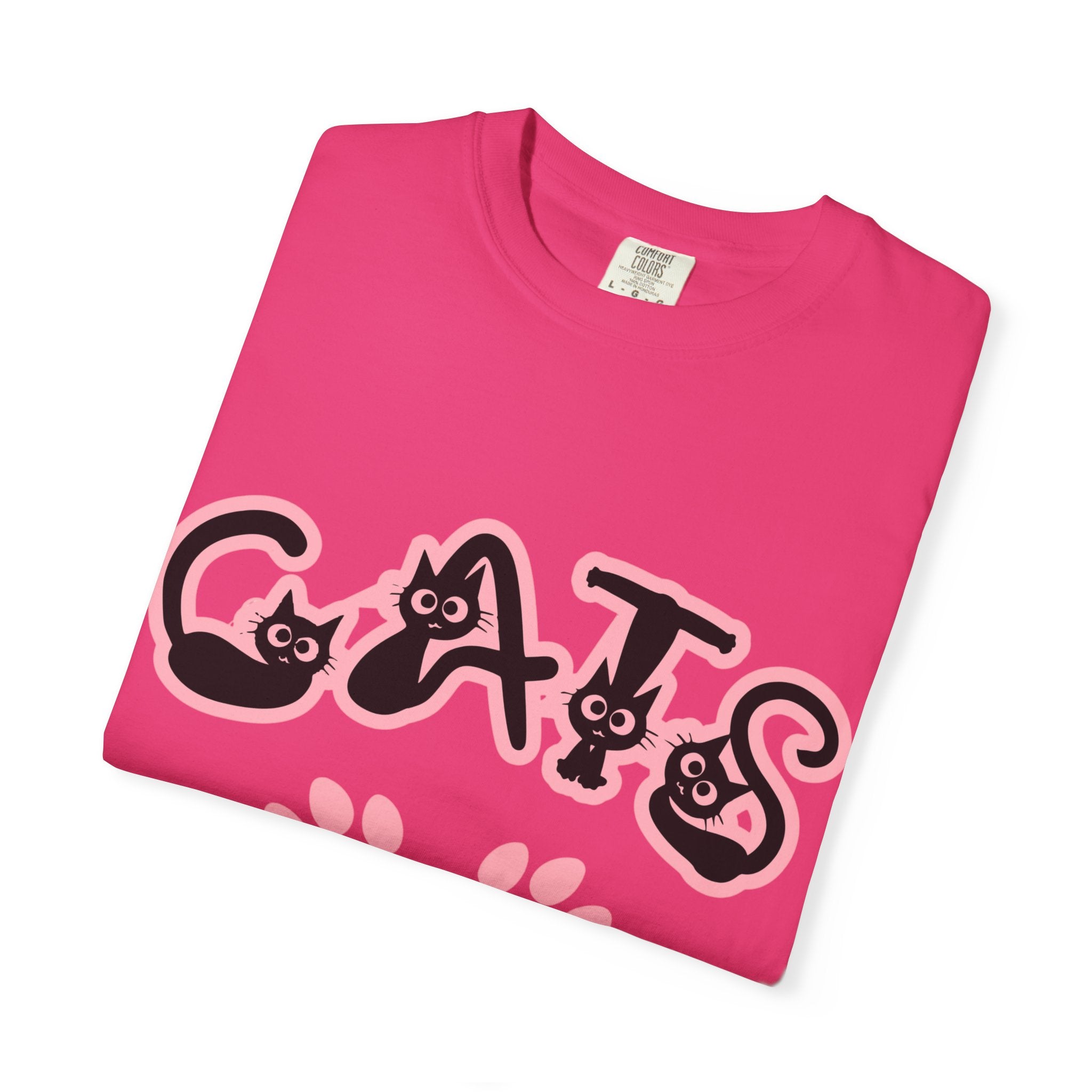 CATS Font Design Tee