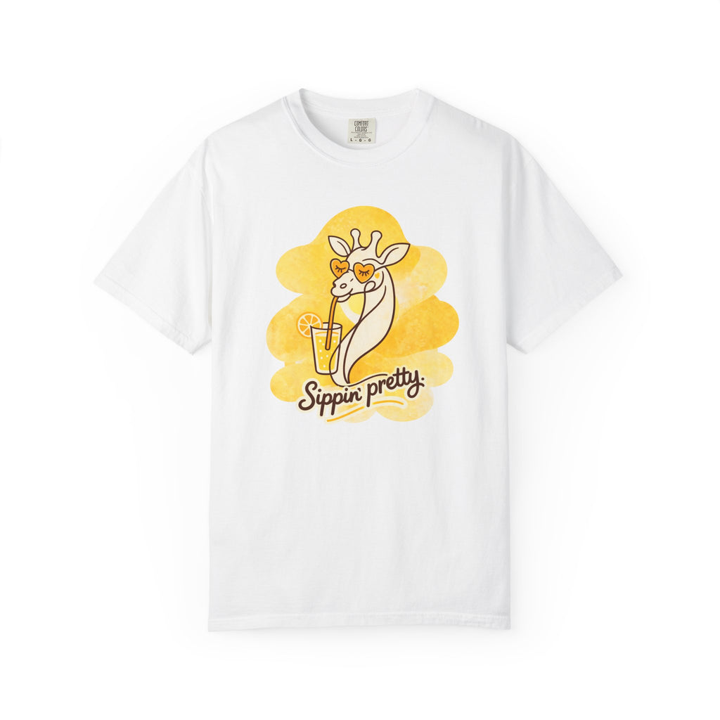 Sippin' Pretty Giraffe T-Shirt