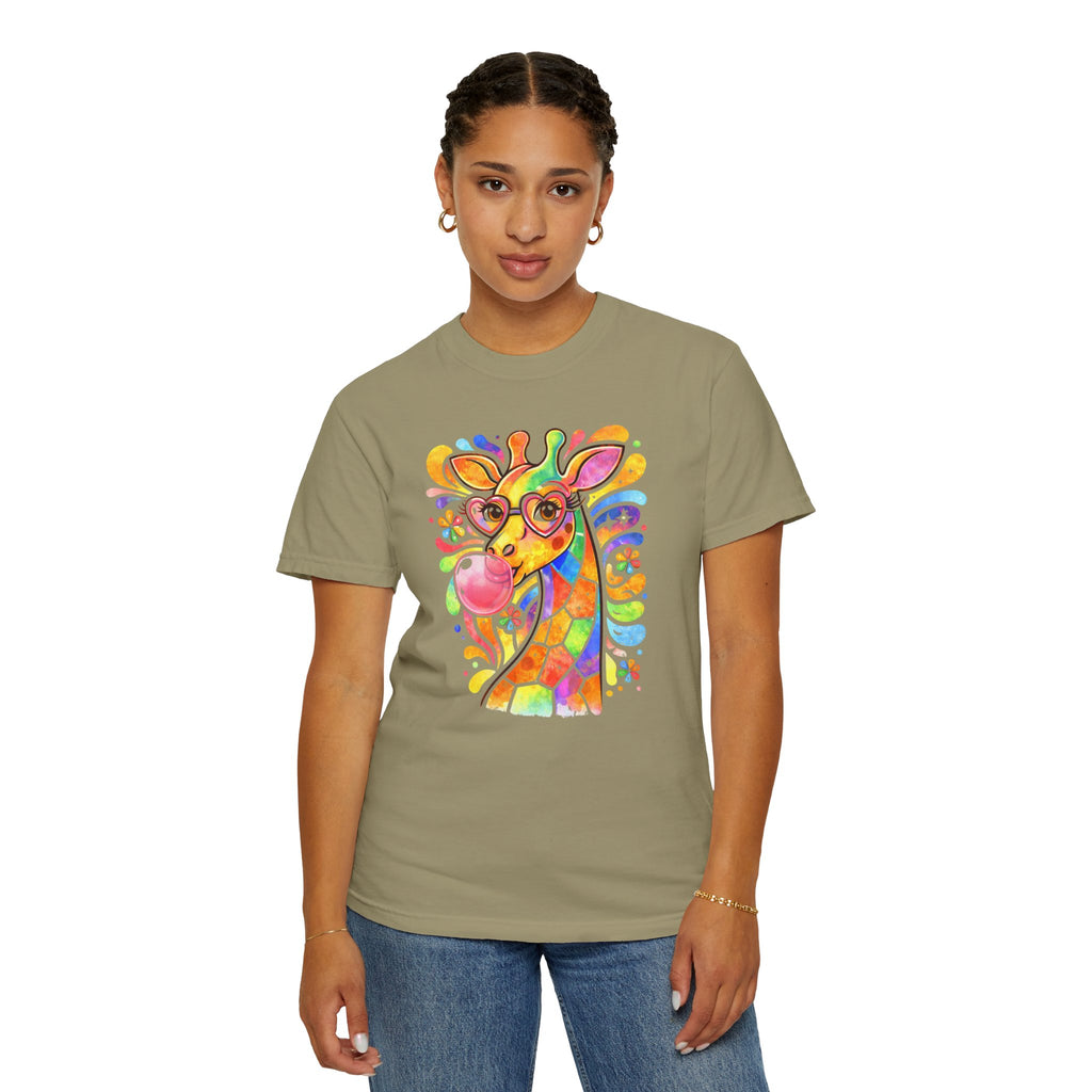 Colorful Bubblegum Giraffe T-Shirt