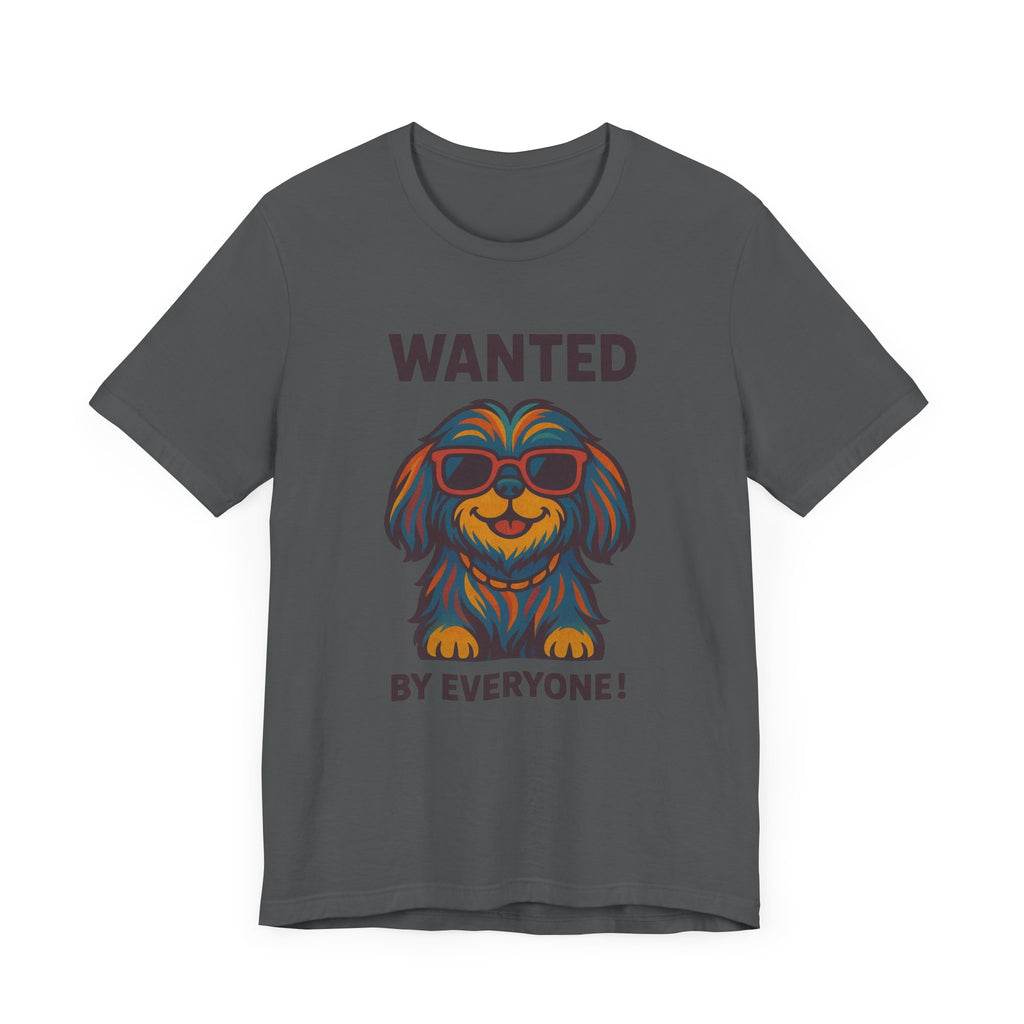 Shitzu with Multicolored Fur and Sunglasses Tee