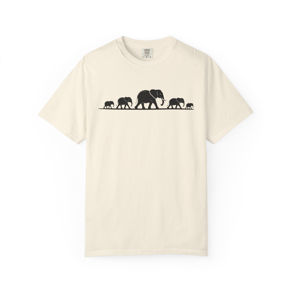 Walking Elephants silhouettes