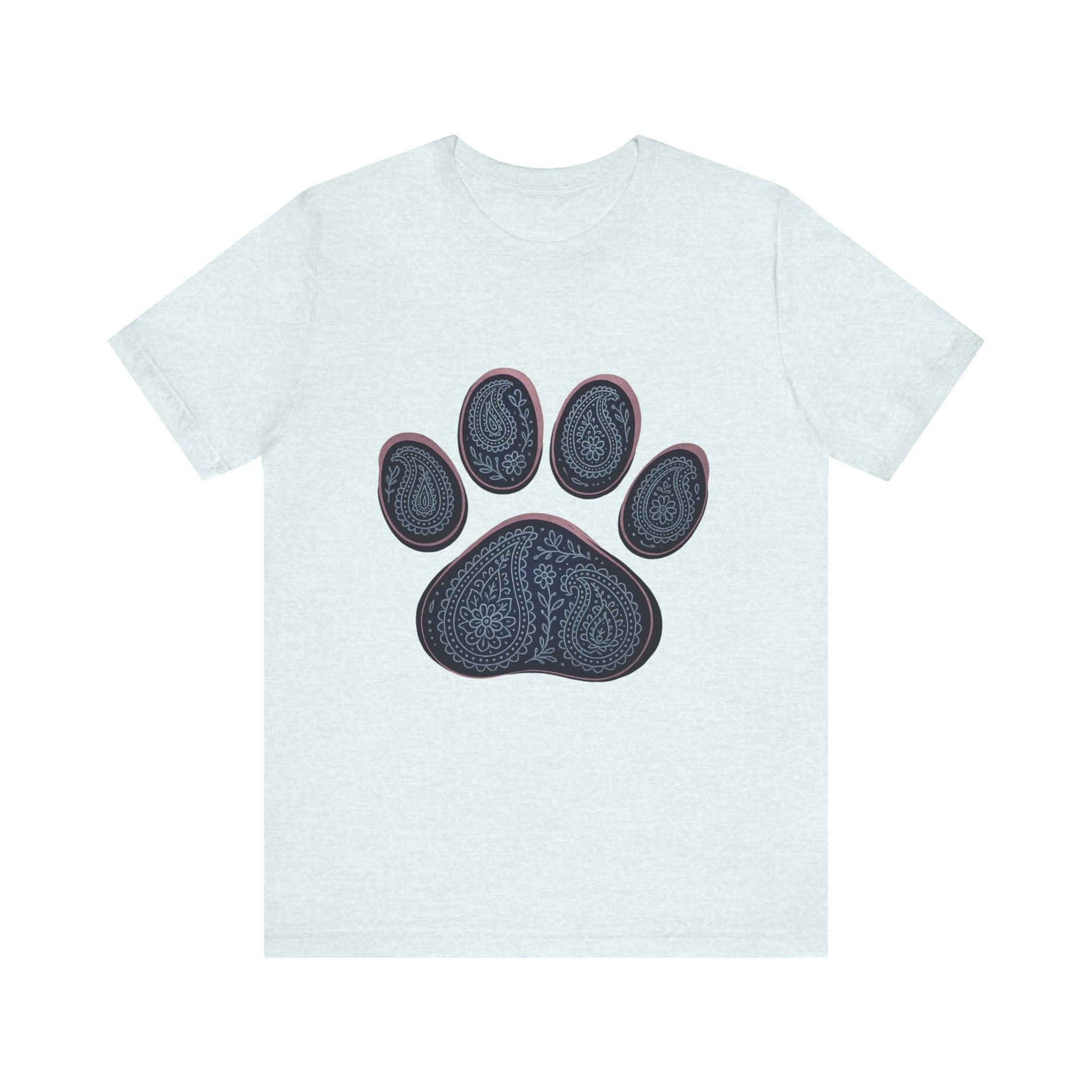 Blue Paisley Paw  Tee