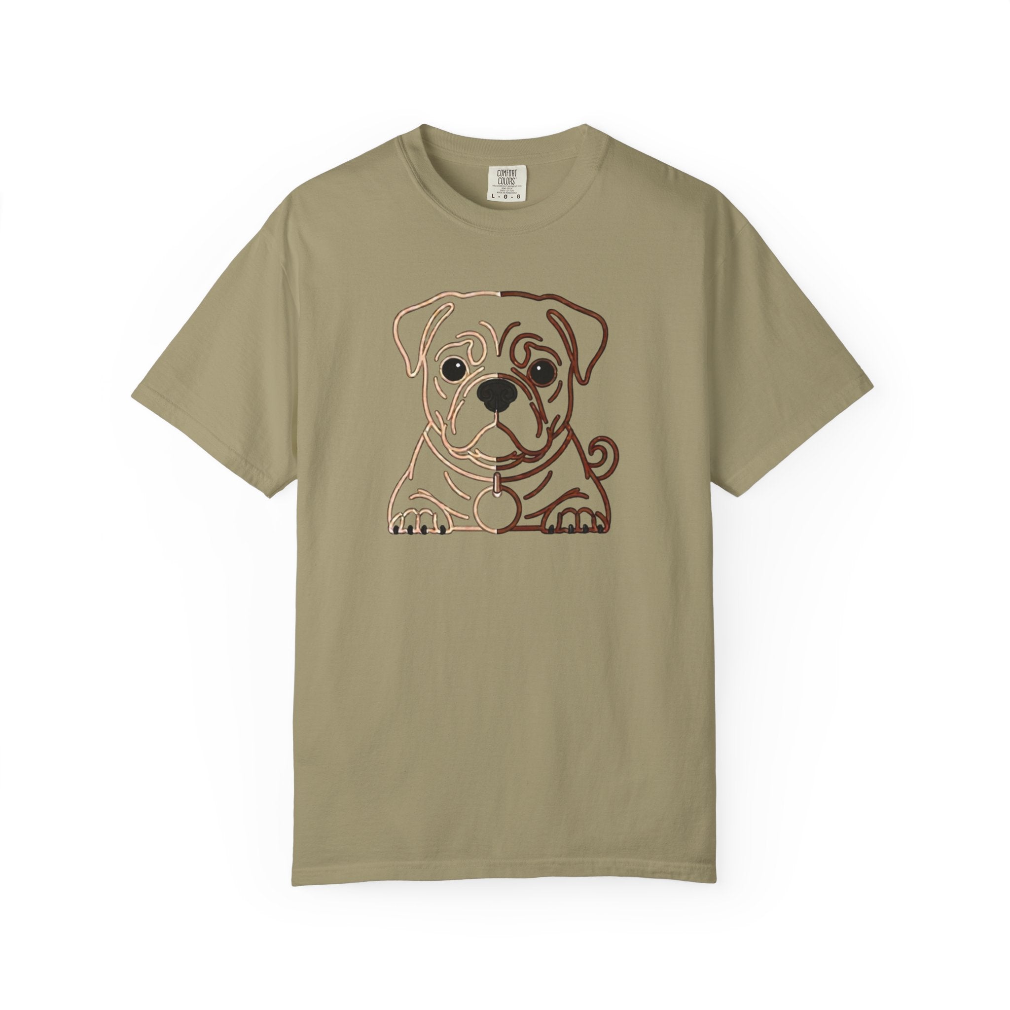 Bulldog Line Art T-Shirt – Cute Minimal Dog Graphic Tee