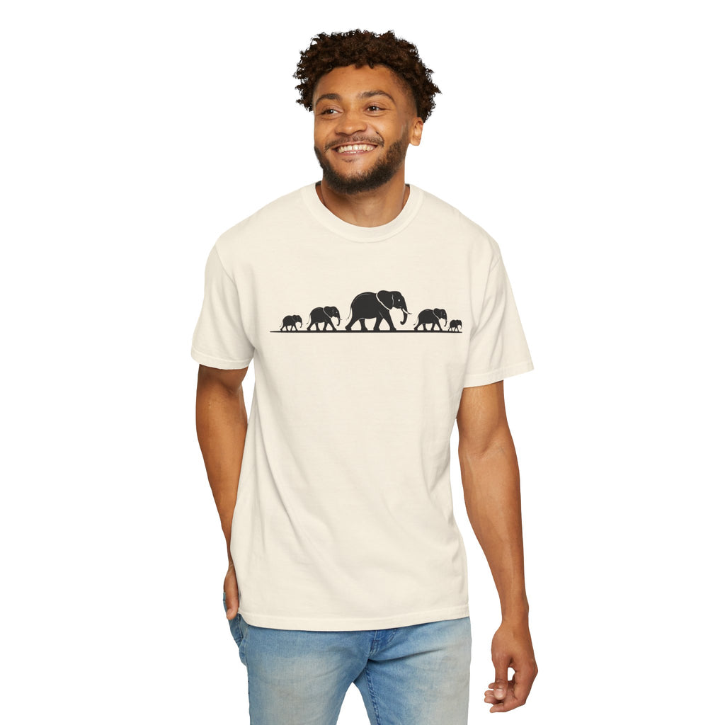 Walking Elephants silhouettes