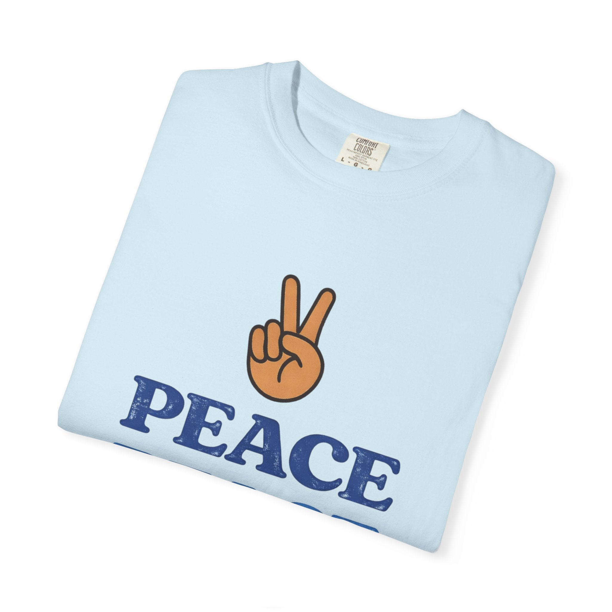Peace Peace Peace T-Shirt — Retro Peace Sign Graphic Tee
