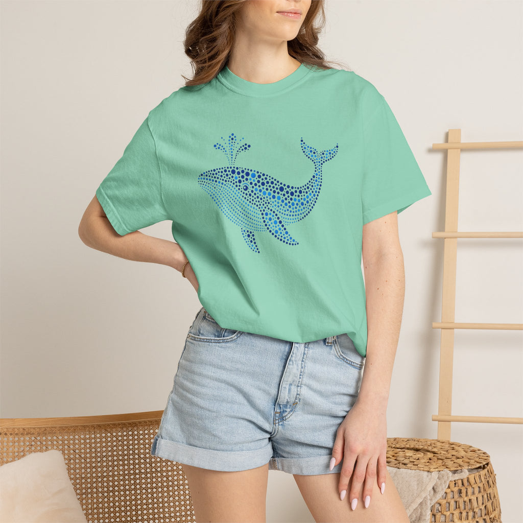 Blue Horizon Whale™ | Coastal Summer Graphic Tee