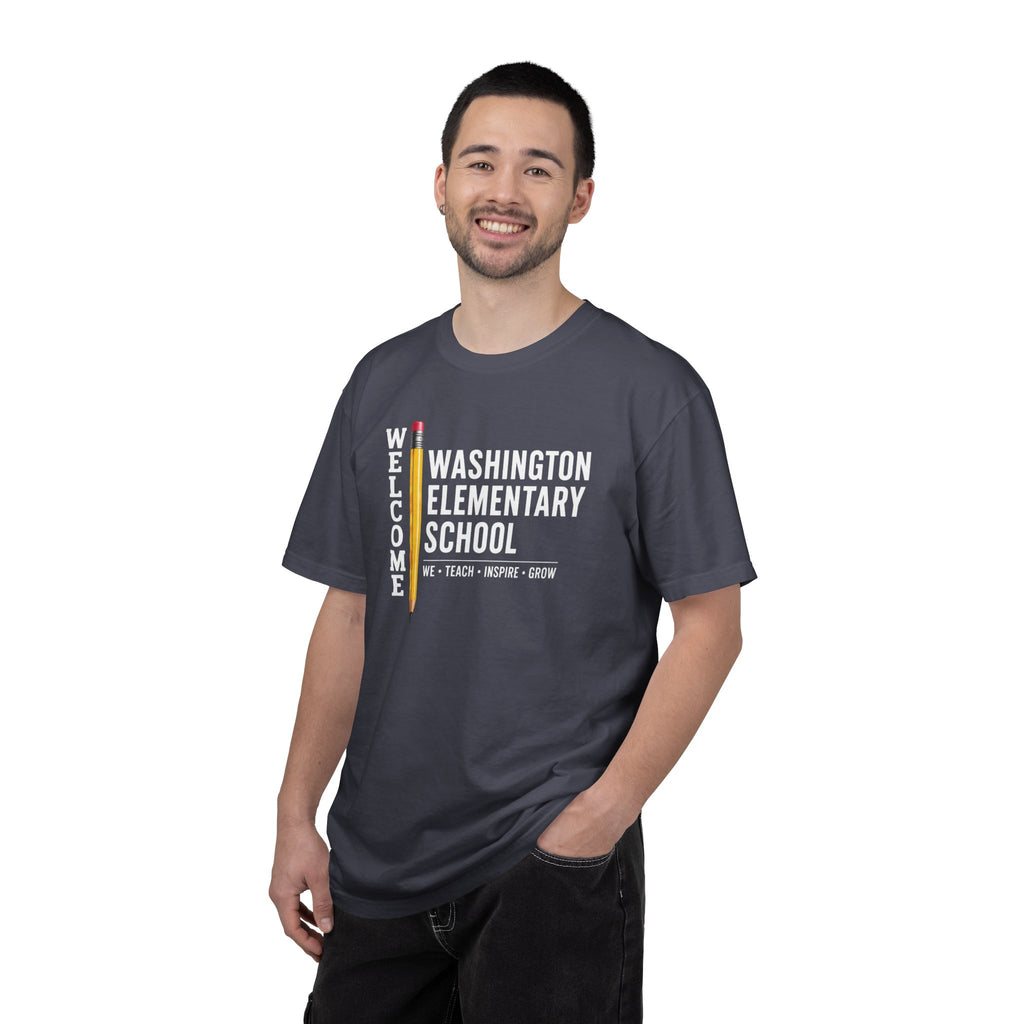 Washington Elementary School Welcome T-Shirt — 'Welcome' Pencil Design