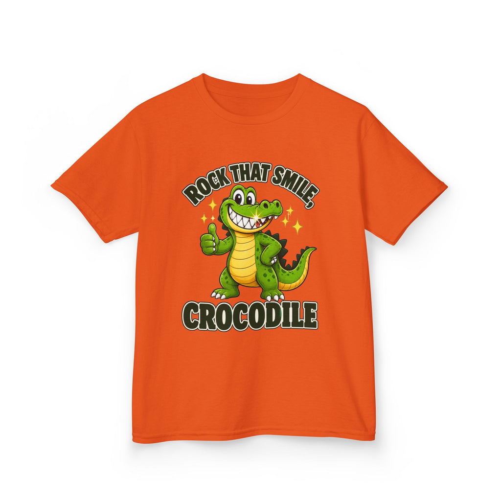 Rock That Smile Crocodile Kids’ Tee – Fun Smiling Crocodile Shirt
