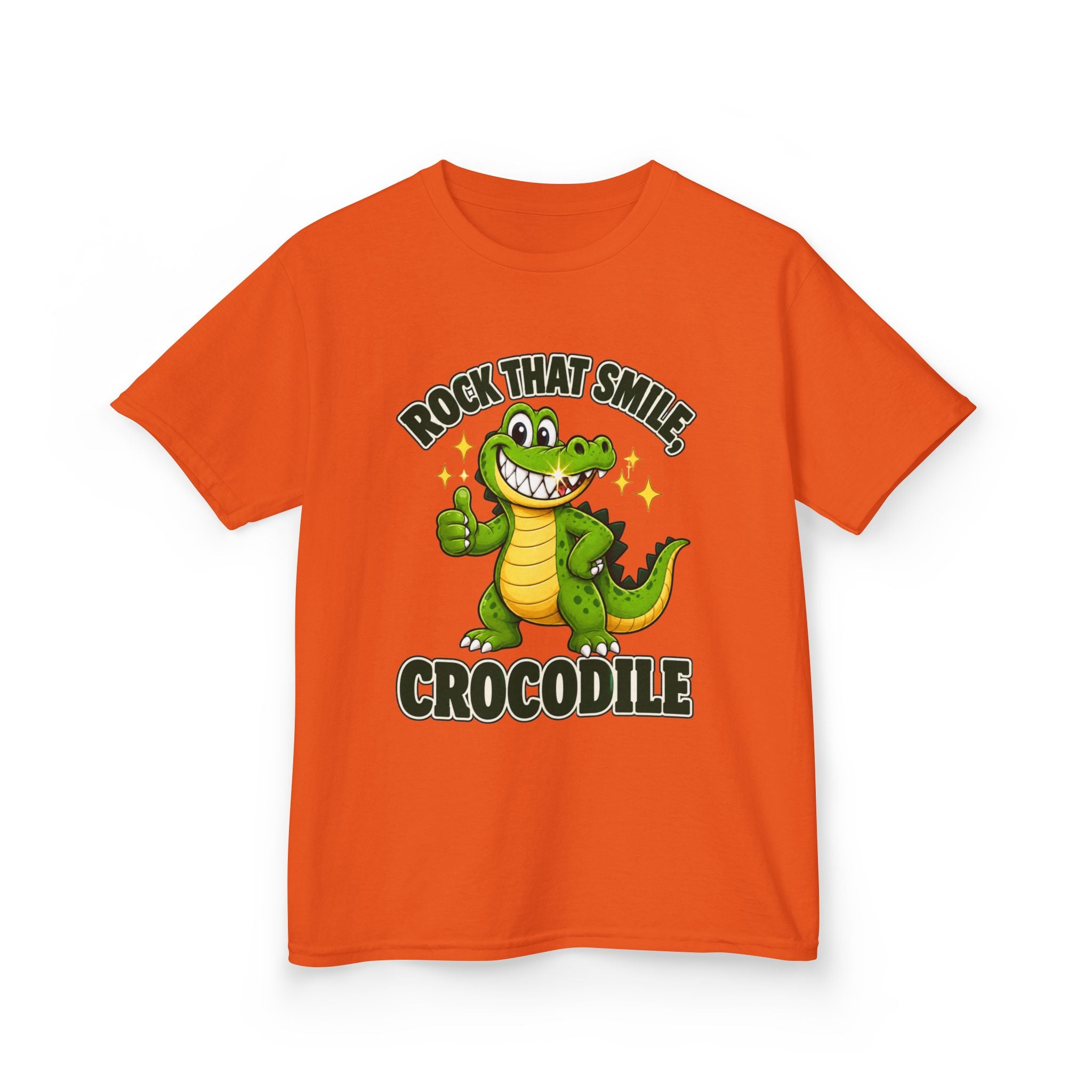 Rock That Smile Crocodile Kids’ Tee – Fun Smiling Crocodile Shirt