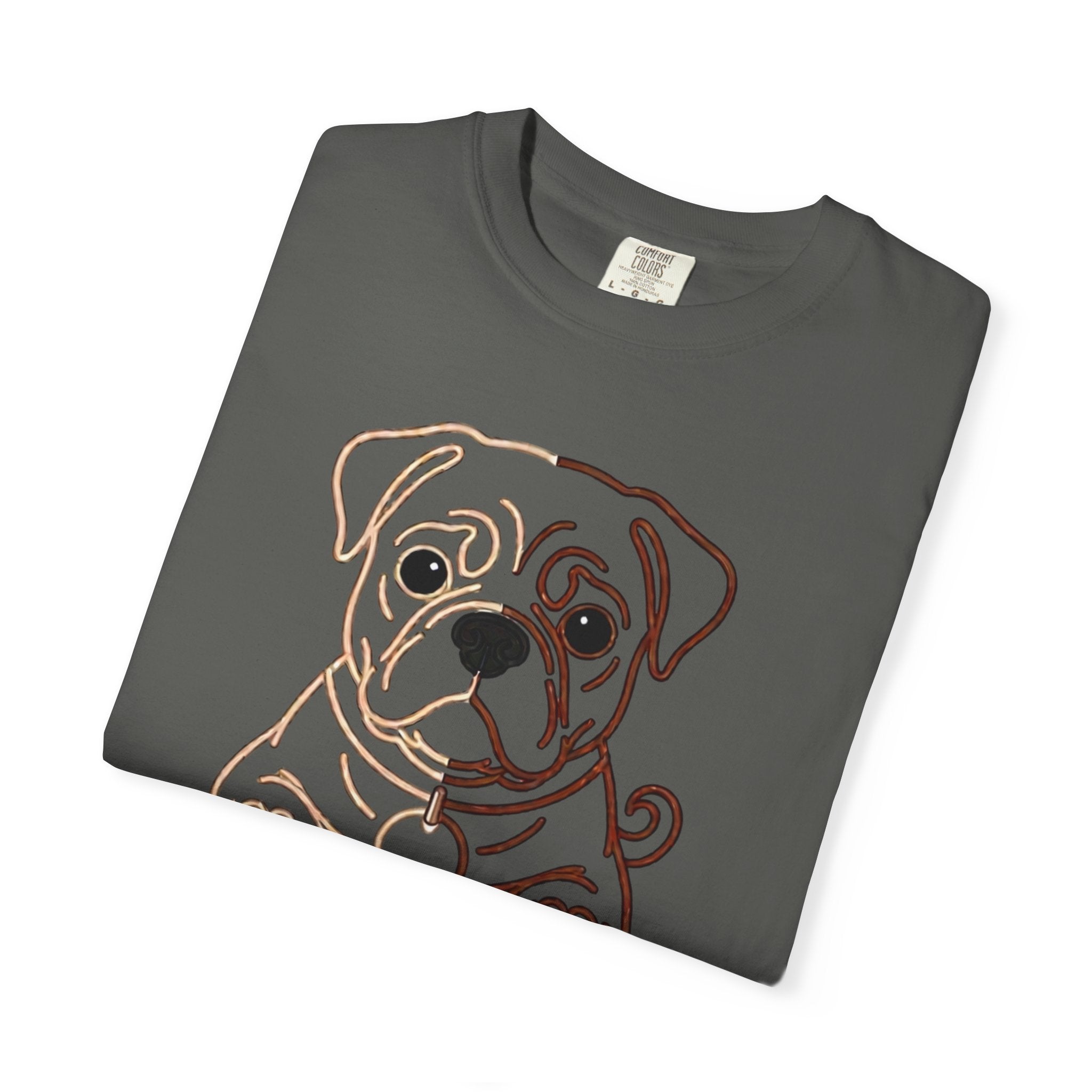 Bulldog Line Art T-Shirt – Cute Minimal Dog Graphic Tee