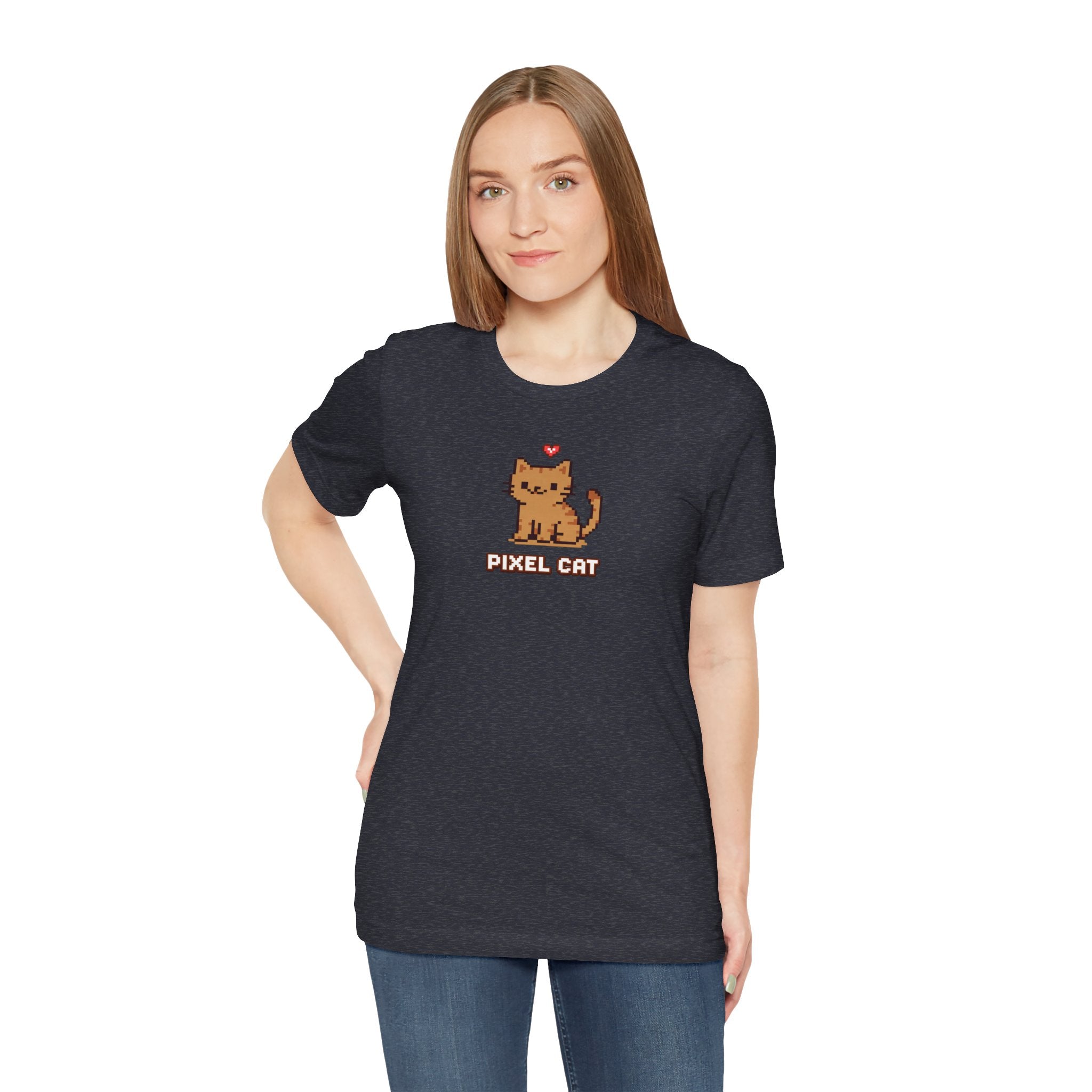 Pixel Cat T‑Shirt — Retro 8‑Bit Kitty Graphic Tee