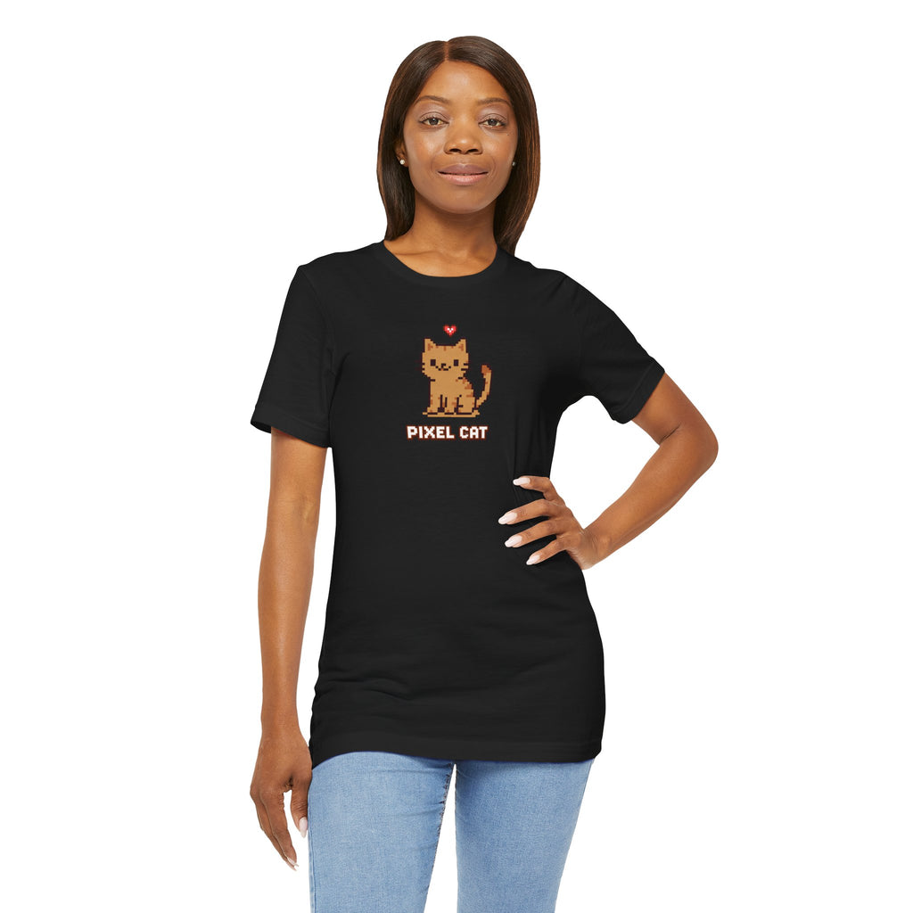Pixel Cat T‑Shirt — Retro 8‑Bit Kitty Graphic Tee