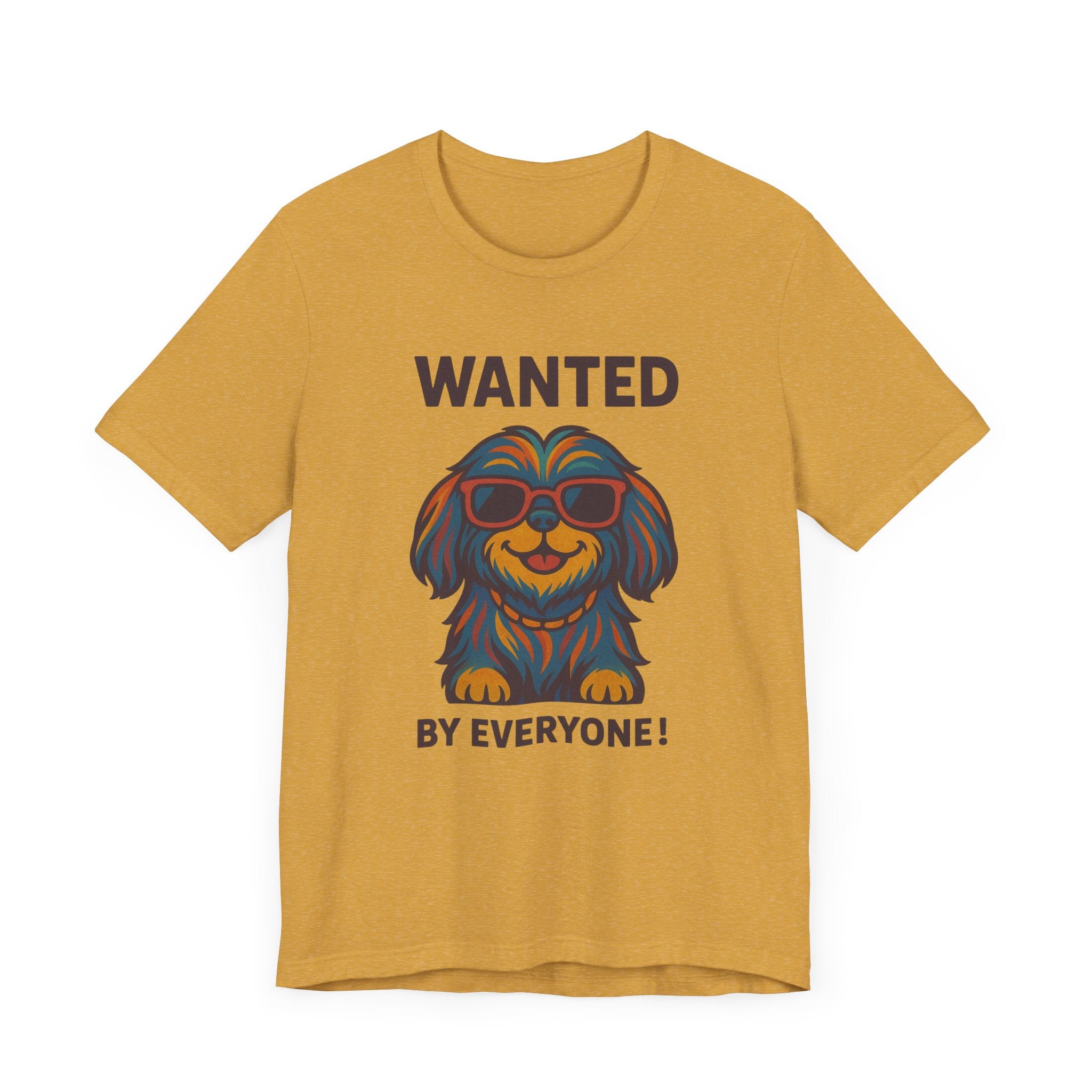 Shitzu with Multicolored Fur and Sunglasses Tee