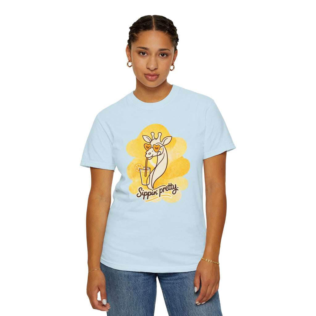 Sippin' Pretty Giraffe T-Shirt