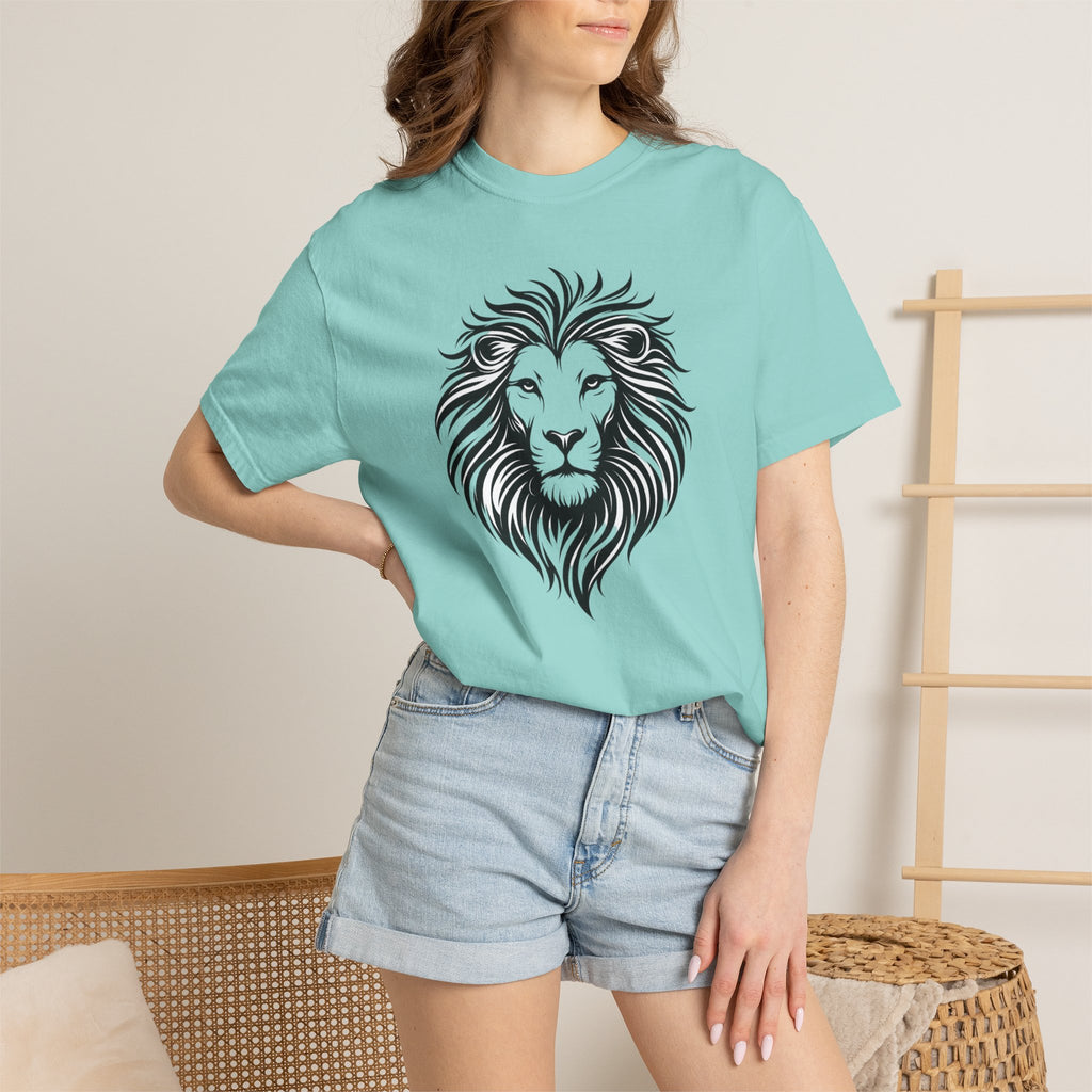 Lion Head Graphic T-Shirt — Bold Tribal Mane Tee for Men & Women