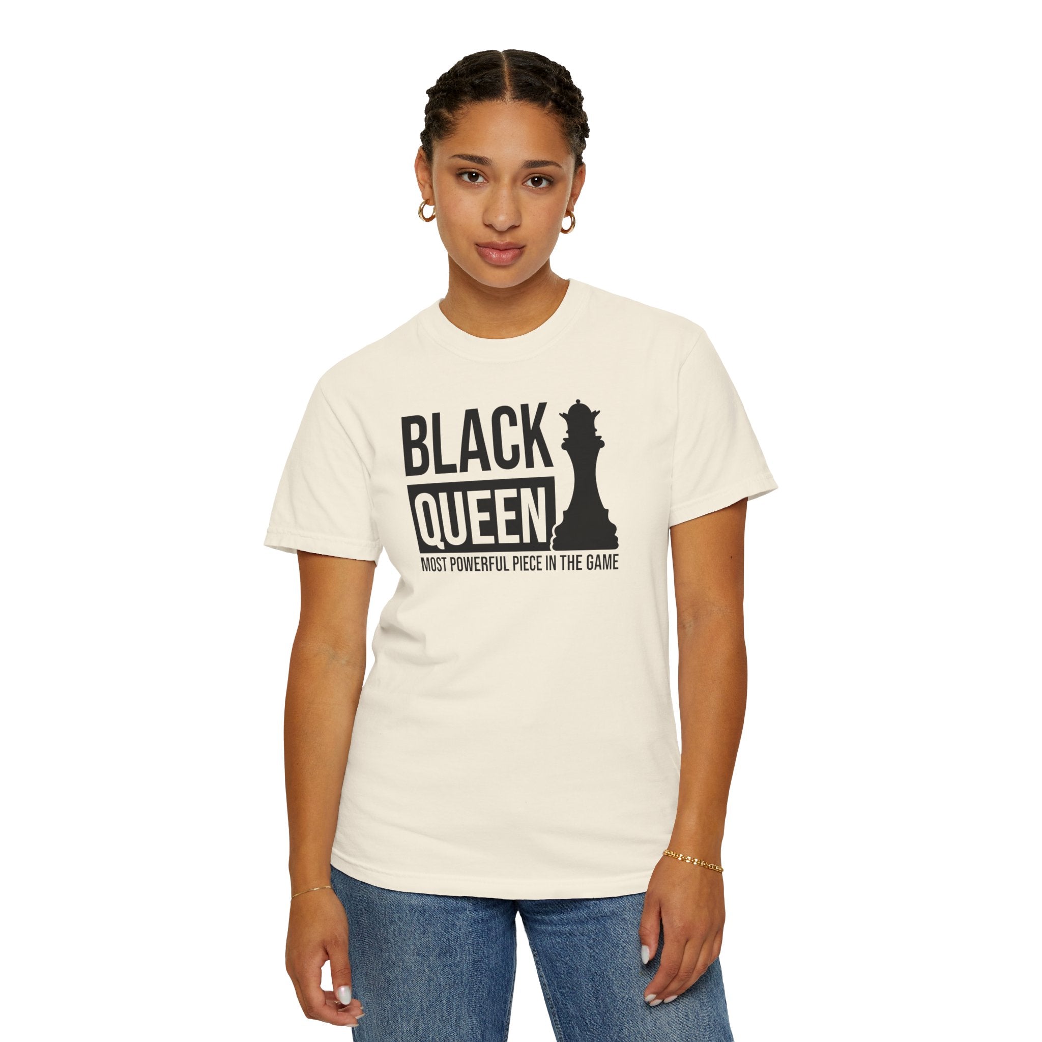 Black Queen T-Shirt — "Most Powerful Piece in the Game" Chess-Inspired Tee
