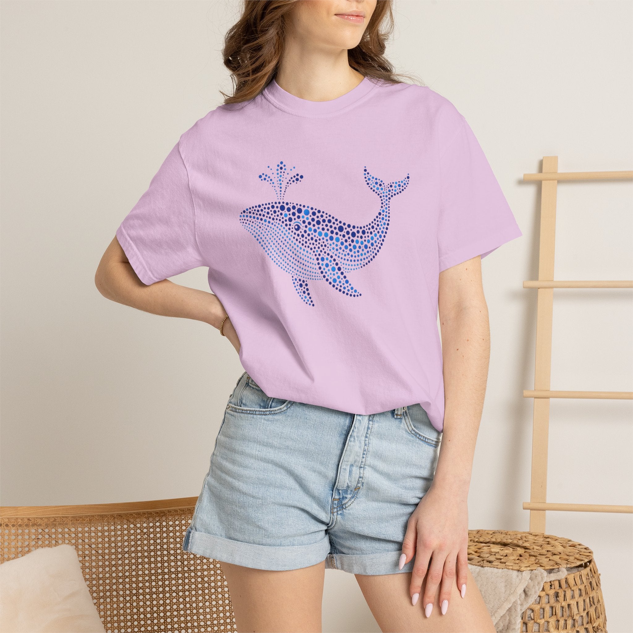 Blue Horizon Whale™ | Coastal Summer Graphic Tee